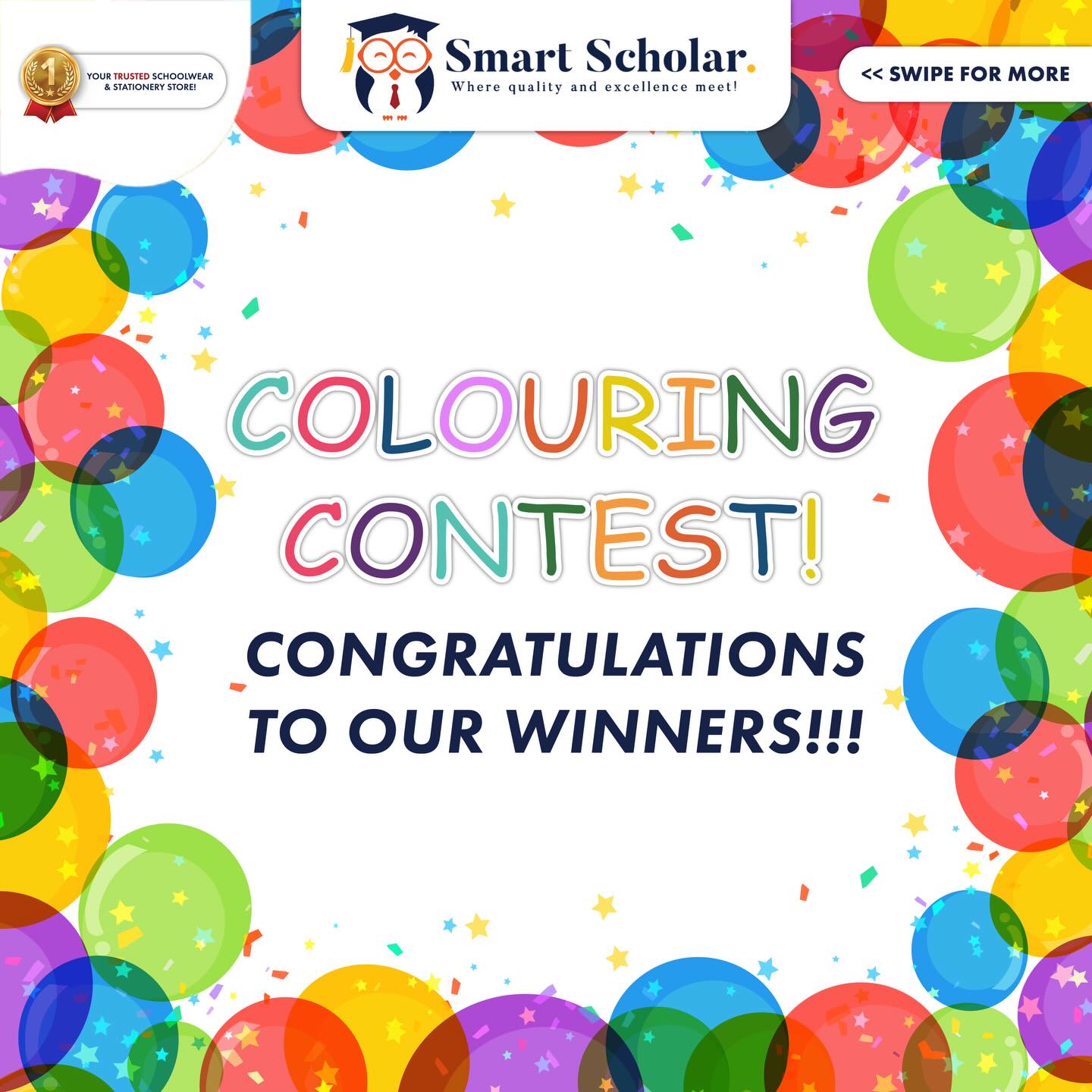 Congratulations to our winners of the 2026 Colouring Contest!!! 🥳🎨🖼✨
Category 5-9 Winner!!!😁🎉🖍️
Tyreece Chetty
Age 8
Grade: 2
Aloepark Primary School
Category 10-13 Winner!!!😁🎉🖍️
Lango Anelisa
Age 12
Grade 7
St Chad’s Primary School
All images were beautiful! Thank each and every one of you for taking part in this contest! 🥳
We look forward to sharing more great contests and giveaways throughout the course of the year!🎨
Where Quality and Excellence Meet!🦉🎓🥇
Tel: 036 631 1313
WhatsApp: 081 035 3335
Email: info@smartscholar.co.za
Address: 108 Murchison Street, Ladysmith, 3370.
.
.
.
#smartscholar #colouringcomp #backtoschool #school #colourmein
