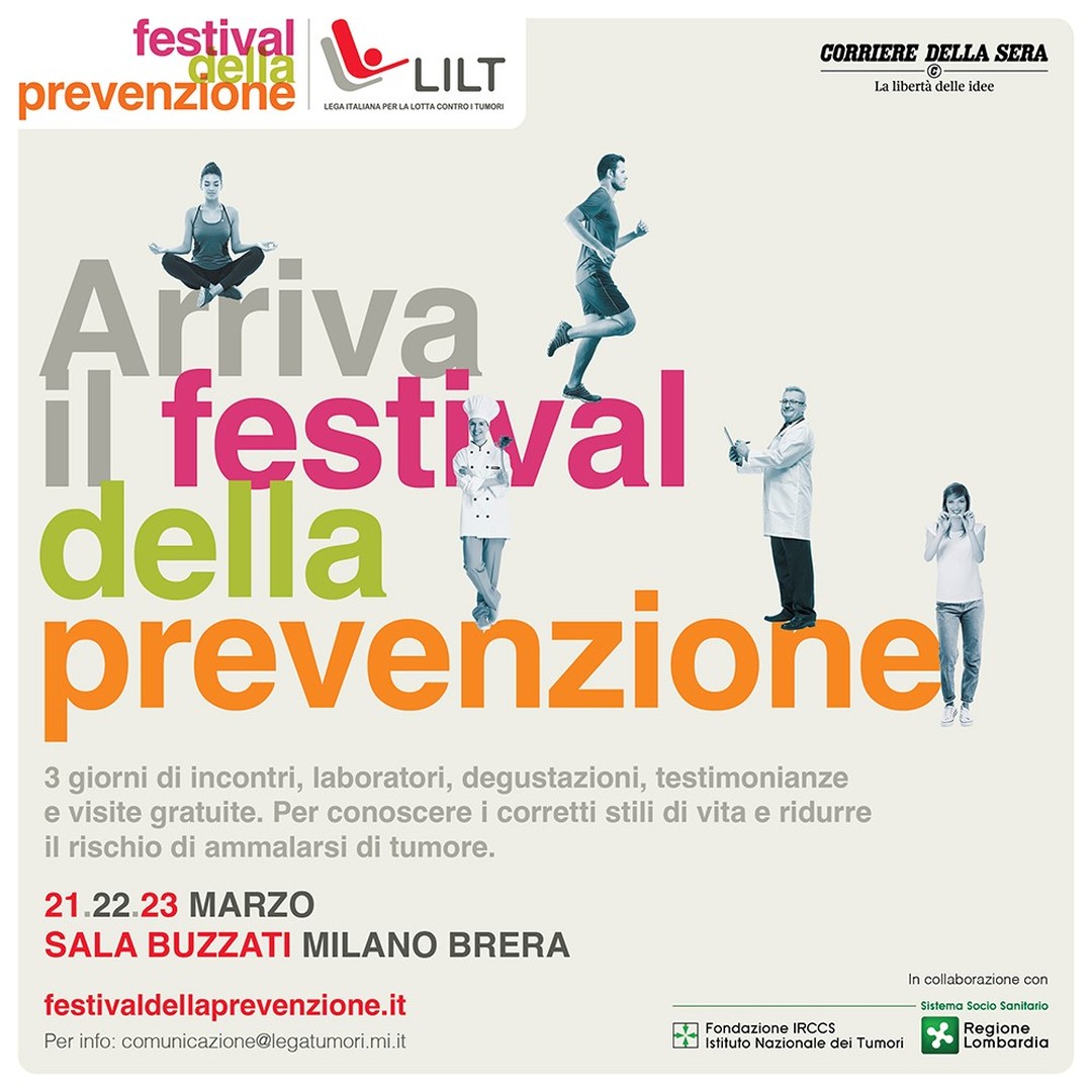 Sabato 23 marzo ORE 18.30 Brera /Sala Buzzati. Proiezione del documentario "Il granello. Crocevia di un neo"
https://festivaldellaprevenzione.it/
L'evento è organizzato da @LILTnazionale e @liltmilanoin collaborazione con @istitutotumori
#lilt #Humanitas #prevenzione #documentario #melanoma