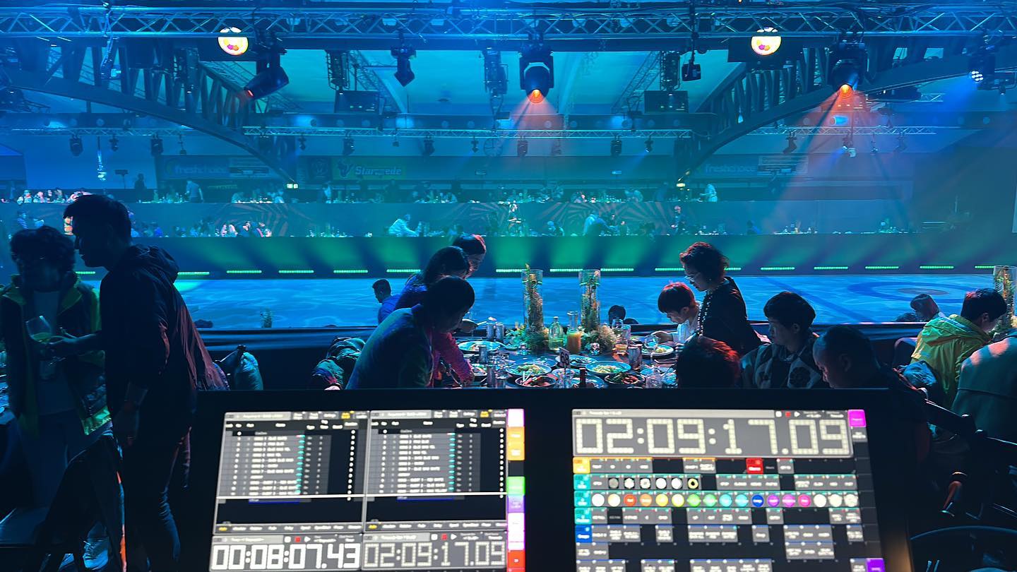 Showtime in an ice rink