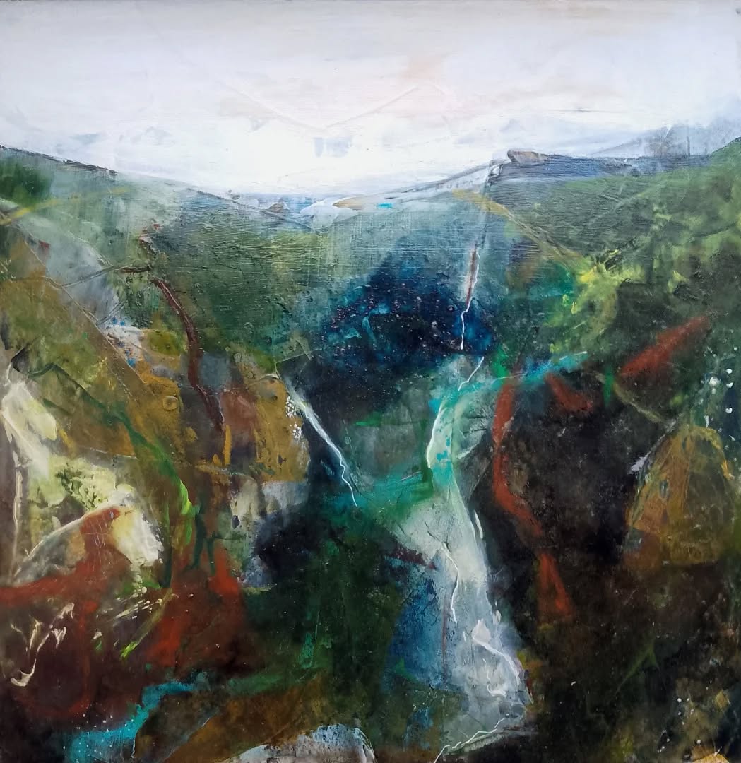 So enjoyed this one .....
#mybeautifulvalley #riversandvallleys #restoringlife #absractlandscape #abstractpainting #abstractart #welshartists #cymrufyw