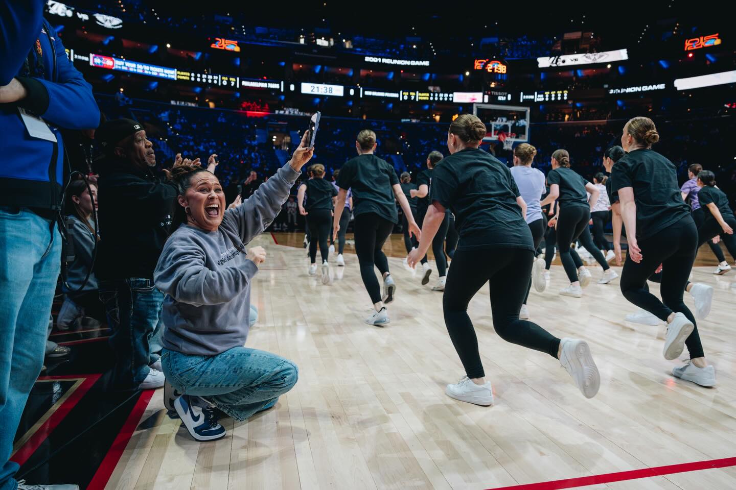 One court. One team. One EPIC moment. 💜💥 We lit up the 76ers game and launched competition season in the best way possible — together. #EPIC #Season14
