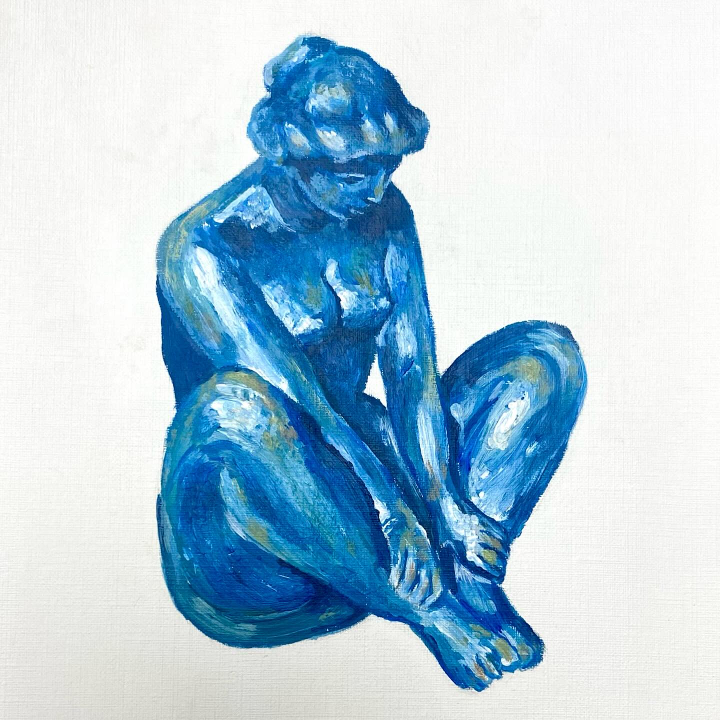Anna d’après #maillol #acrylique #nu