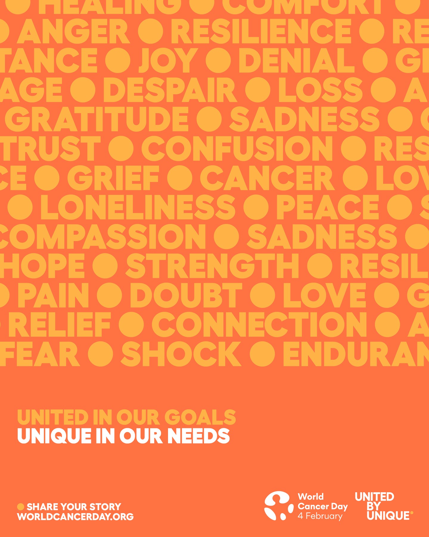 Today is #worldcancerday.
Behind every cancer diagnosis is a unique story — stories of resilience, grief, hope, and healing. It’s a deeply personal experience.
I chose to share my story in the hope that we can create a world where every person’s unique needs are recognized.
I hope you'll share yours too.
#UnitedByUnique #WorldCancerDay