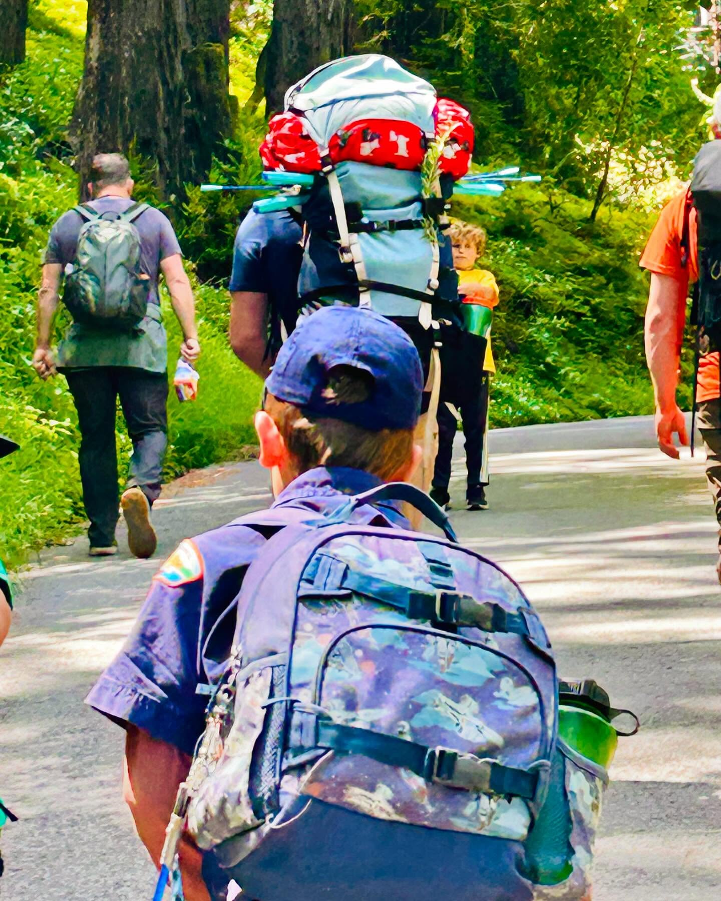 It’s a long hike into Camp Tamarancho but boy do the kids feel accomplished when they arrive!