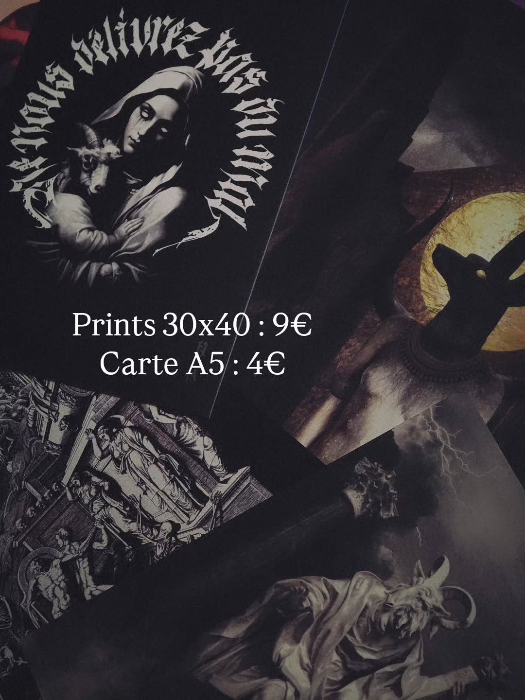 𝕯𝖊𝖘𝖙𝖔𝖈𝖐𝖆𝖌𝖊 / 𝕱𝖎𝖓 𝖉𝖊 𝖘𝖊́𝖗𝖎𝖊
La grande majorité de mes prints en formats moyen et petit sont désormais en fin de série. Plus de réassort.
Les derniers exemplaires sont disponibles sur mon site :
• 30×40 cm → 9 €
• Cartes A5 → 4 €
Lien de la boutique dans la bio.
#Newsålem #destockage #artprint #darkart