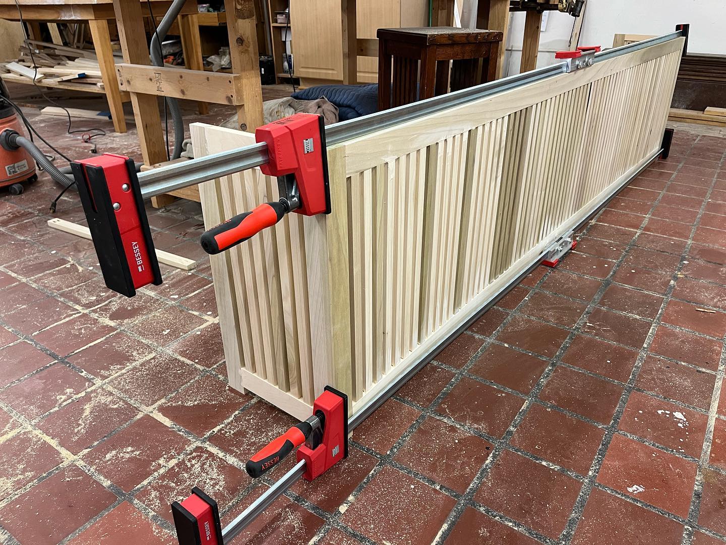 #Love these @besseytool_official clamp extenders! Makes gluing an 8.5’ radiator cover a snap!