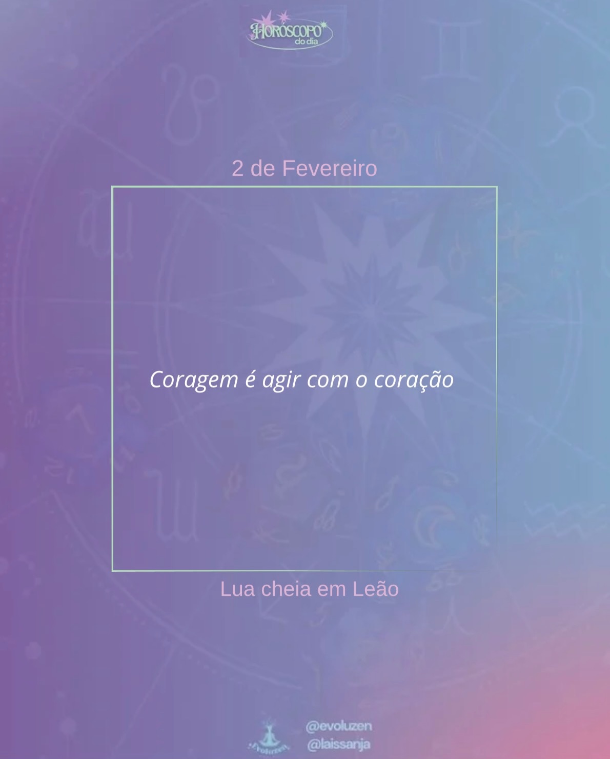 2 de fevereiro ✨