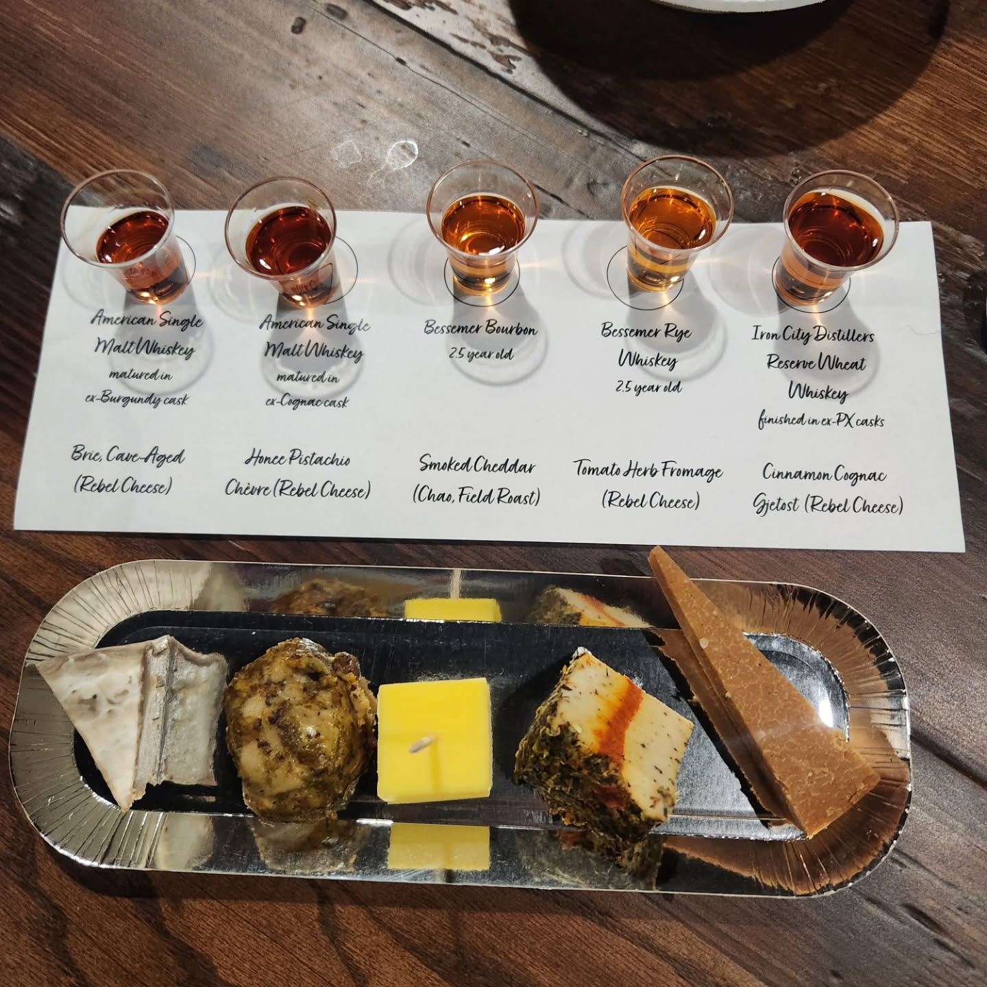 Thanks to all that came out for our Whiskey & Cheez event at Iron City Distilling last evening 😊
#animalrescue #veganfortheanimals #whiskey @rebel.cheese