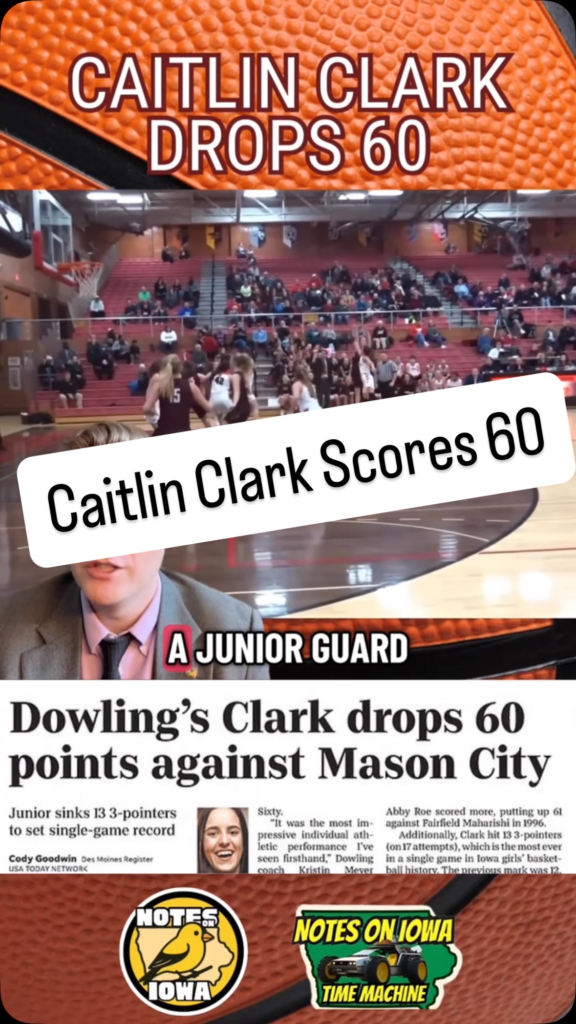 Caitlin Clark Scores 60