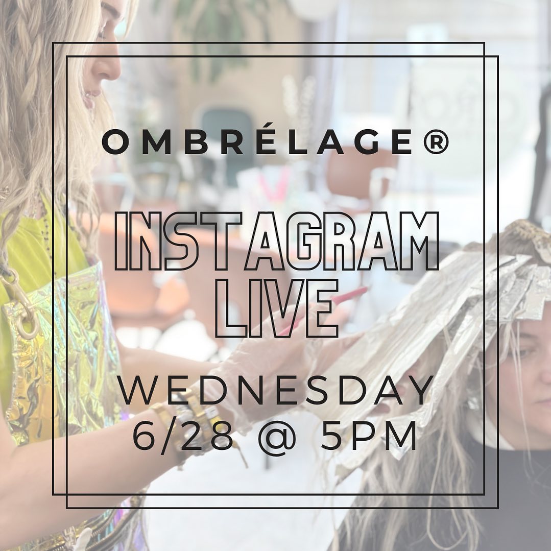 JOIN US TOMORROW ‼️ for an Instagram Live with founder and artist @artistrybygabriella going over everything OMBRÉLAGE ‼️
✔️Lots of great info with methods, placements, formulations & your business behind the chair
✔️DM us💥 to chat about full break down, method & formulas
✔️We are NOW offering virtual & in person classes
✔️$7.99/month virtual education subscribe @theombrelageacademy
✔️Turn on notifications to get live alerts 📢 📢
