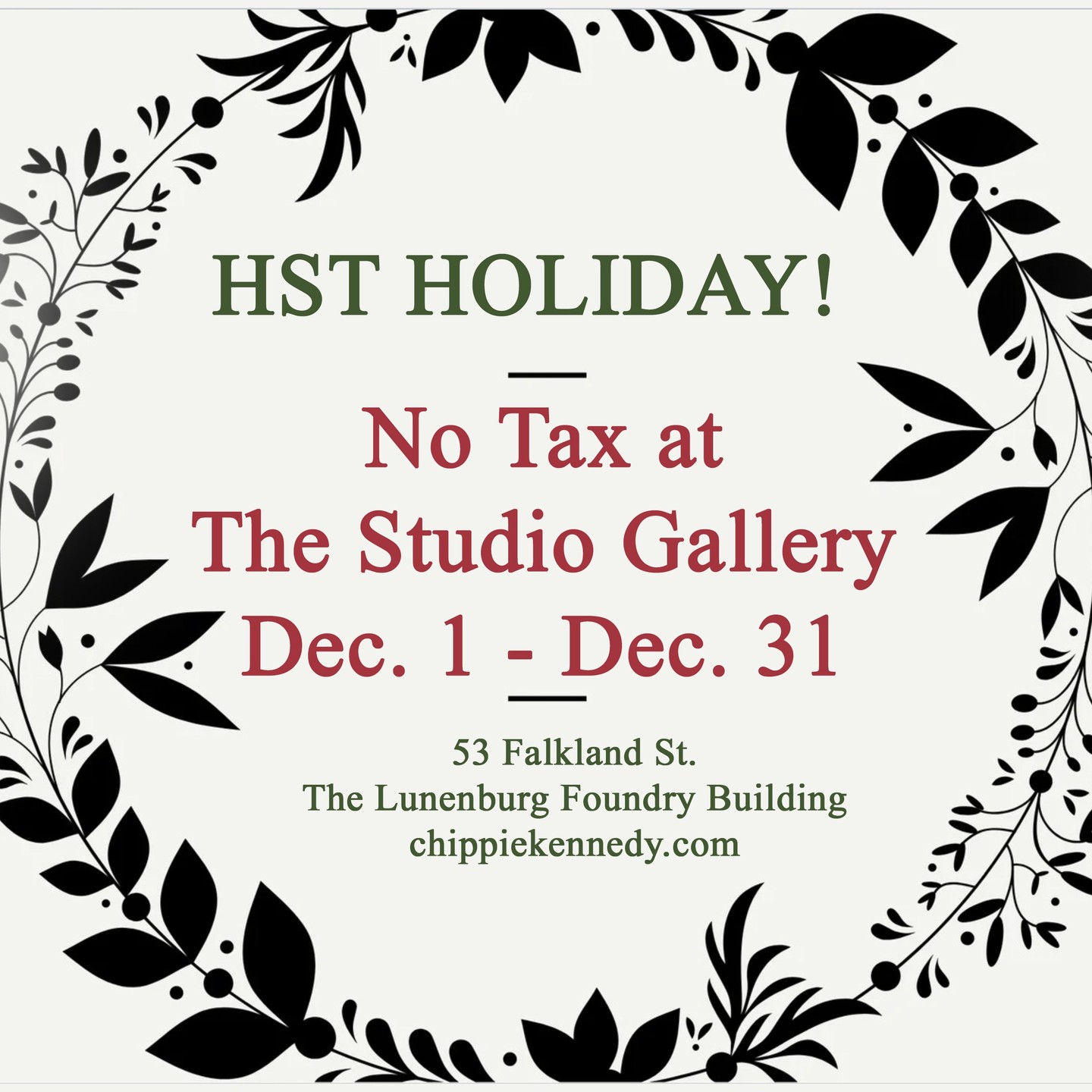 The gallery is open today, Saturday December 14, and then this week, Monday the 15th through Friday the 19th, 11-4 daily. Drop by the Old Lunenburg Foundry Building, at 53 Falkland Street, for gifts they will cherish for generations. Our gift to you is no HST for the month of December.
.
.
.
.
#chippiekennedy, #bronzesculpture, #figurativeart, #fineart, #florenceacademyofart, #nationalportraitsociety, #nationalsculpturesociety, #lunenburg, #novascotia,
@chippie_kennedy