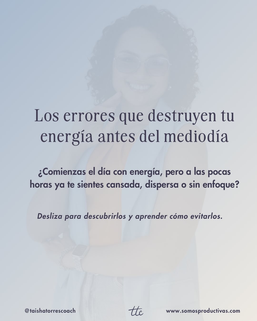¿Te quedas sin energía antes del mediodía?
No es falta de café, son hábitos que drenan tu enfoque sin que lo notes.
En este carrusel te muestro 5 errores que están apagando tu energía desde la mañana y cómo evitarlos con pequeños ajustes.
👉 Más claridad, menos desgaste.
📌 Guarda este post y cuéntame: ¿cuál de estos errores cometes con más frecuencia? Yo te cuento el mío en los comentarios.