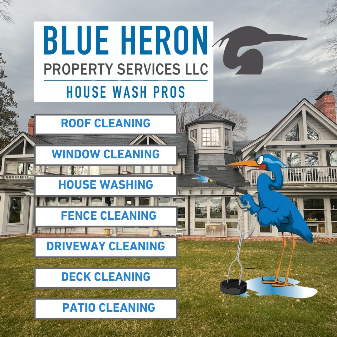 From the roof to the deck, our soft wash services guarantee a dazzling clean for your property. Let us bring out the best in your home—contact us for a free estimate! https://www.blueheronpropertyservicesllc.com/get-a-quote