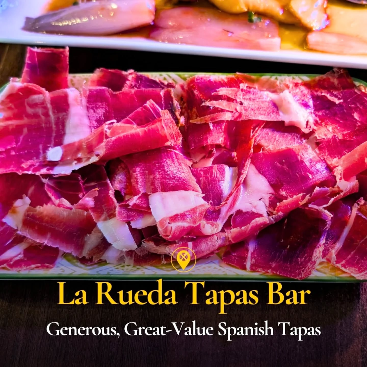Discovering Bites sharing an article?! Yes, yes I know it's been a while, but I've decided my new years resolution isn't to cut down, but to enjoy life more and share more recommendations this year ✅
With that said, I am starting off with La Reuda Tapas Bar in Ealing (@ la_rueda_tapasbar), a fantastic Spanish tapas spot, decorated in the national flag and serving incredible valued dishes 🇪🇸🇪🇸
Our highlights were the huge portion of Jamón Ibérico cebo ham 🐖, the stunning carnitas tacos 🌮 and the super tender flank steak 🥩
All of the dishes were huge in portions and equally delicious, ensuring your money is very well spent 🤤
Go check them out and my full review is in my bio links 🔗
#DiscoveringBites #spanishfood #tapaslondon #ealingbroadway #londonfood