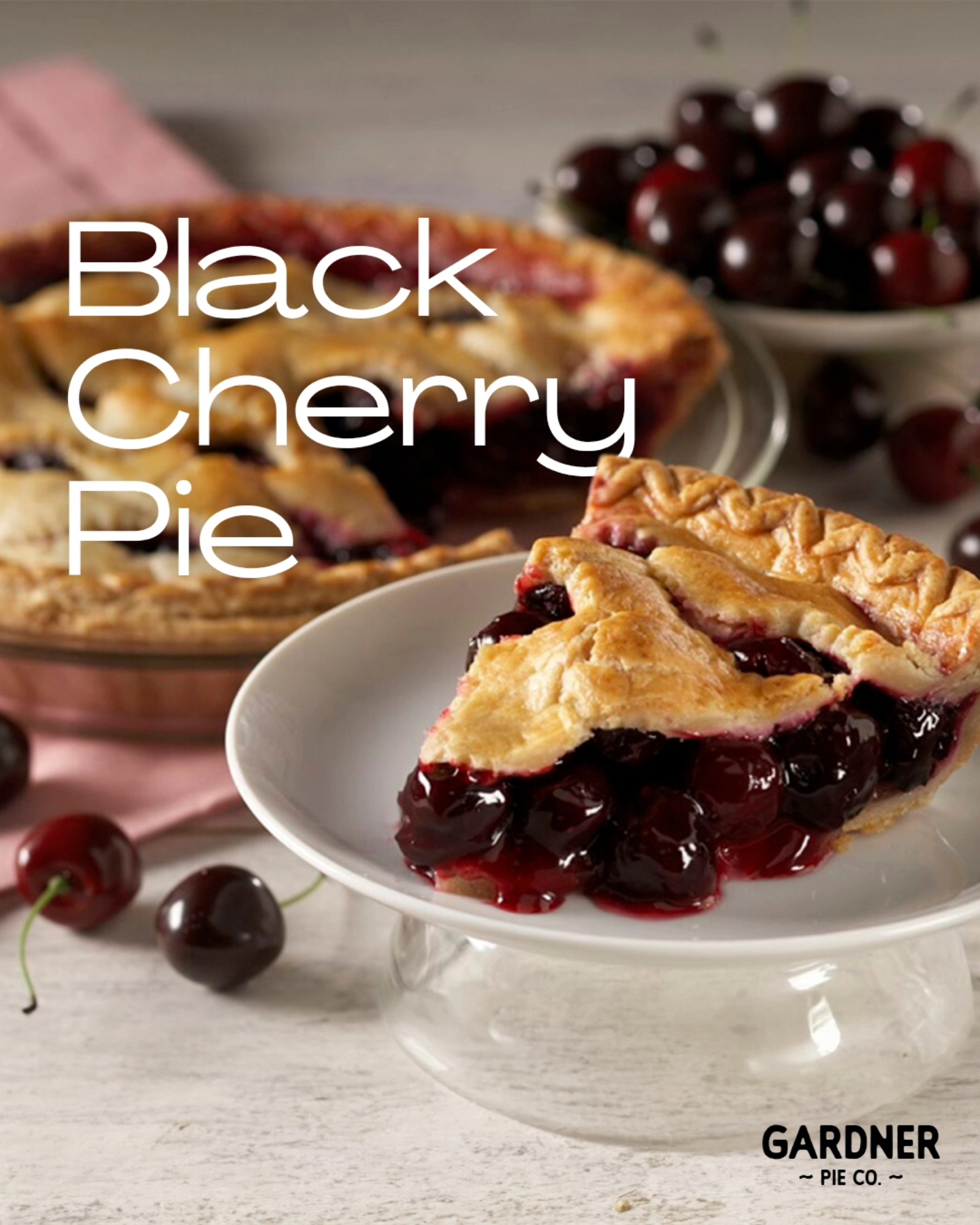 Dark sweet cherries and the flakiest crust - perfection in every bite! ✨️