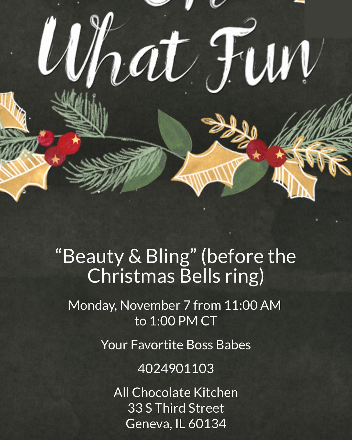 Come see Angie and me at the Beauty and Bling vendor show this Monday from 11-1 at the All Chocolate Kitchen in Geneva! We’ll be there with some demonstrations and special offers for the holidays! Give the gift of organization with a gift certificate from As Neat As a Button and shop the other local vendors from the area. Can’t wait to see you there! @all_chocolate_kitchen @ablanchard2 @stayandplay.tricities
