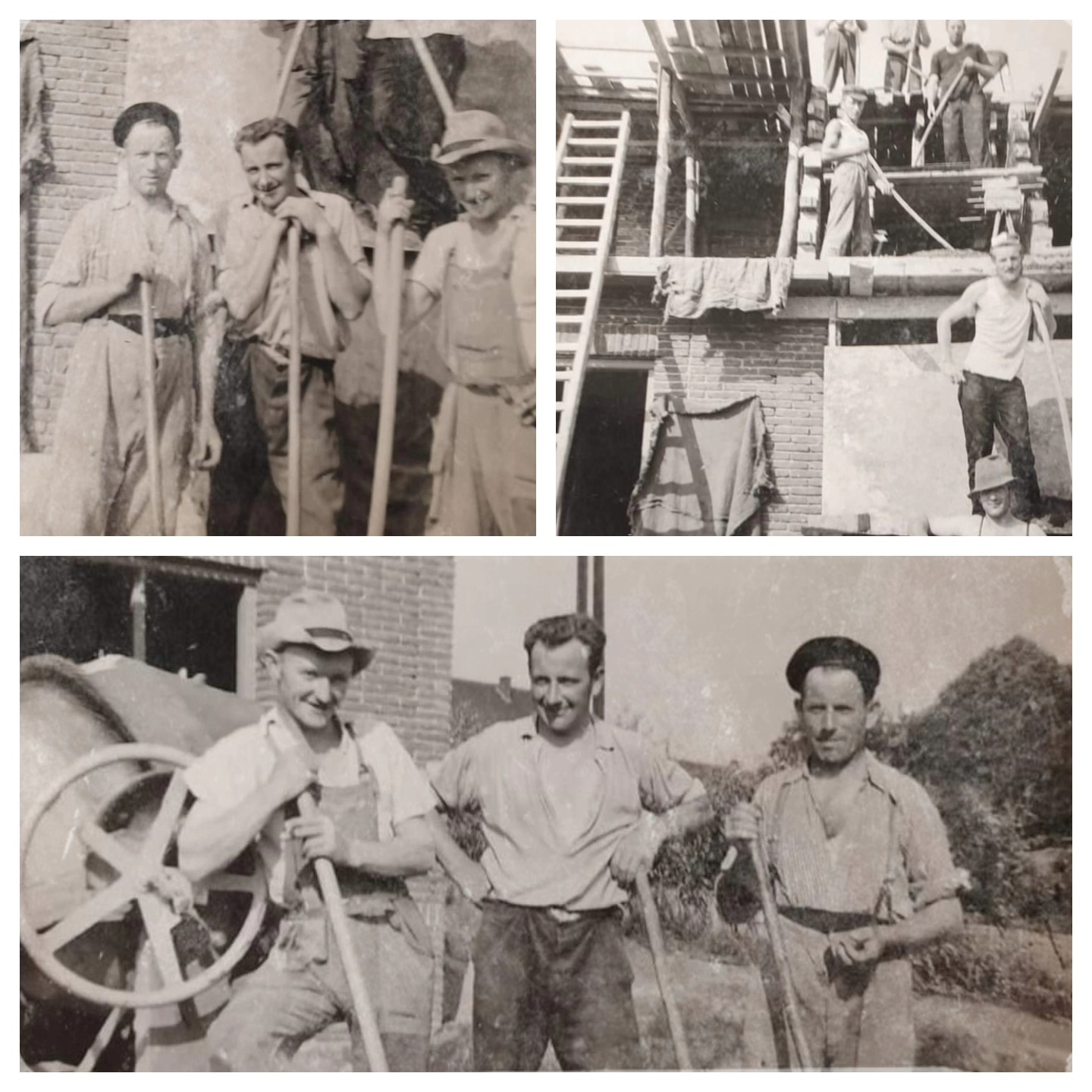 Op zoek naar een ervaren partner voor betonwerken? Deze foto's uit 1959 tonen de eerste generatie DREJACO. 65 jaar beton! #vanvaderopzoon