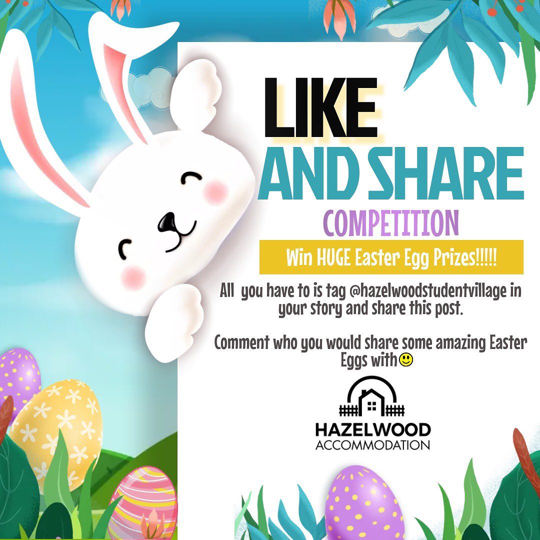 Easter prizes up for grabs! Happy Easter 🐣 #easter #student #hazelwood #chocolate