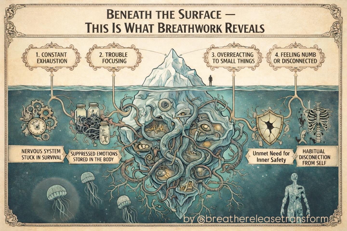 Let’s get real for a second:
That constant exhaustion you’re dragging around?
The inability to focus no matter how many to-do lists you write?
The way you snap at tiny things and feel numb five minutes later?
That’s the nervous system screaming for help.
🫁 Breathwork doesn’t just calm us down — it reveals what’s been buried beneath the surface for way too long:
☠️ A nervous system stuck in survival mode
😶 Suppressed emotions your body’s still storing
🛡 An unmet need for inner safety
🪞And the painful habit of disconnecting from yourself just to get through the day
Most people don’t need another productivity hack.
They need a safe space to finally feel.
This is why I do what I do.
It’s not about breathing in peace and exhaling love.
It’s about courageously meeting your edges, moving through what’s heavy,
and remembering what it feels like to come home to yourself.
⚡️If you’re ready to face what’s underneath the surface—
not just patch it, numb it, or spiritually bypass it—
join me in our next Somatic Breathwork Session in Munich.
🌀 Come as you are. Leave as more of who you are.
📩 DM me for details or booking.
Your nervous system will thank you.
⸻
#somaticbreathwork #nervoussystemhealing #traumarelease #emotionalhealth #breathworkmunich