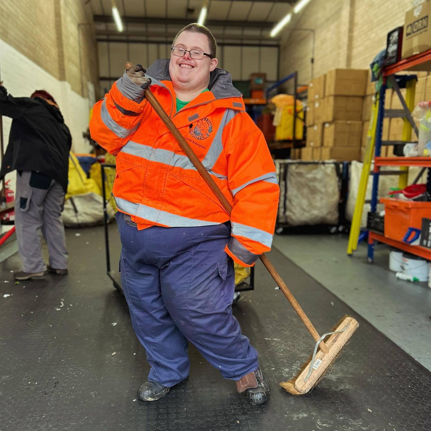 Chris has got that Friday feeling #recycle #recycling #volunteer #workplacement #learningdisabilities #learningdisabilityawareness #sheffieldissuper #sheffieldnetworking #supportsmallbusiness #socialenterprise #wastemanagement