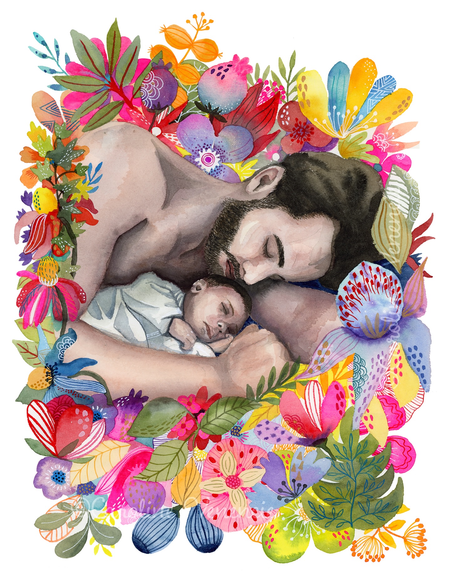 🇬🇧 Some subjects are timeless.
Others are quietly overlooked.
Paternity is rarely painted. Yet this moment — a father asleep with his child, wrapped in imaginary, lush flowers — holds something profoundly universal: protection, vulnerability, legacy.
This watercolor was created for those who understand that true luxury is emotional, not decorative.
It is a singular piece, with an original subject. Works like this don’t wait long — they are collected, placed, lived with.
If this image resonates, trust that instinct. Some artworks are meant to be owned, not just admired.
—
🇫🇷 Certains sujets sont intemporels.
D’autres restent étonnamment absents.
La paternité est rarement peinte. Pourtant, ce moment — un père endormi avec son enfant, enlacés au milieu de fleurs luxuriantes et imaginaires — raconte quelque chose d’universel : la protection, la vulnérabilité, la transmission.
Cette aquarelle s’adresse à celles et ceux qui savent que le vrai luxe est émotionnel, pas décoratif.
C’est une œuvre unique, créée avec amour et nostalgie. Ces pièces-là ne restent jamais disponibles longtemps : elles trouvent leur place, leur collection, leur histoire.
Si cette image vous touche, faites-vous confiance. Certaines œuvres sont faites pour vous accompagner.
#CollectibleArt #LuxuryArt #FineArtCollectors