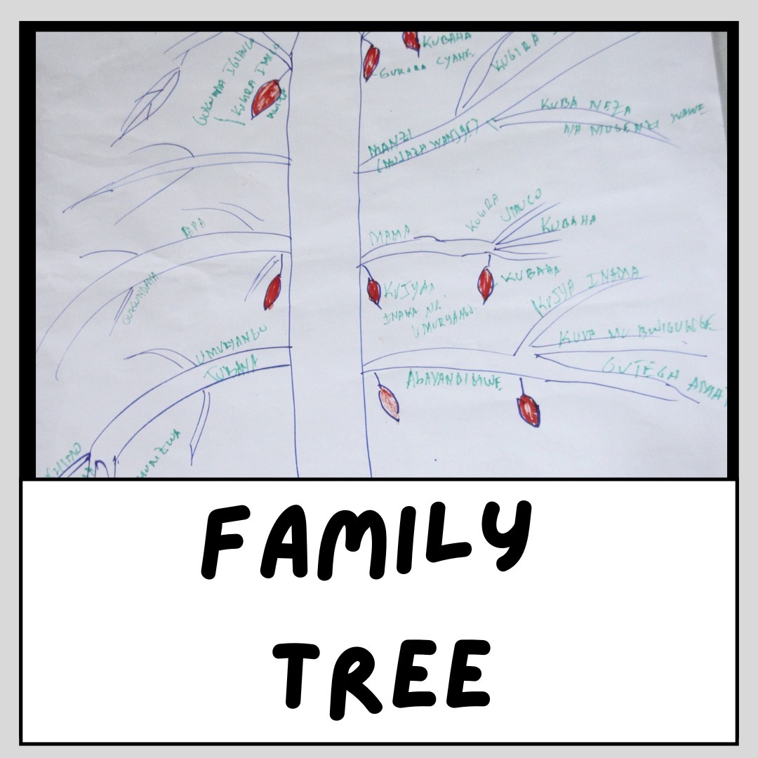 Have you seen our creative galleries?
Our website show the work from our young co-creators and participants. "Family Tree" is one of the tools we have been working on with @uyisenganimanzi_org
The aim of the Family Tree tool is to help participants identify intergenerational inheritances within families.
Some of the things we inherit from our family might be positive and some might be negative. This activity helps to identify the positive and negative influences and think about what we might pass onto future generations.
Visit our website to learn more:
www.nkwihoreze.org
#nkwihorezeproject #artsforresilience #childrensmentalhealth #trauma #intergenerationaltrauma #childrensrights
#ucl