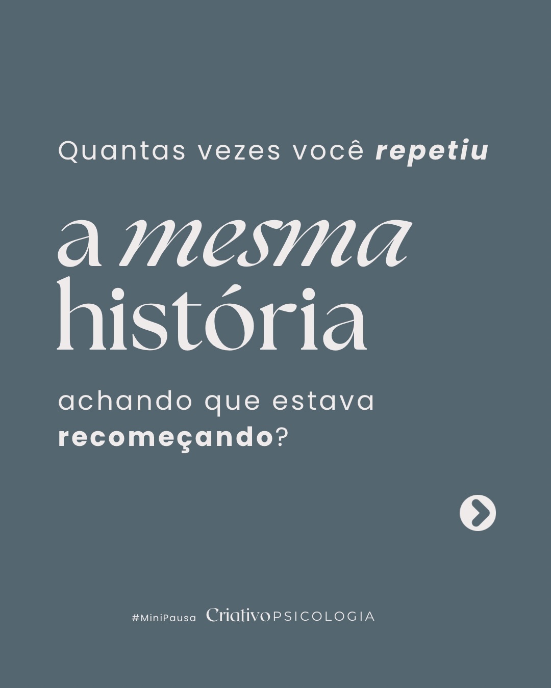 Faça uma #MiniPausaCriativo para analisar os recomeços que você chama de “novo”!
Quantas vezes você voltou para o mesmo lugar?
Entender o próprio processo é o que te permite escrever finais diferentes 🧠
Para aprender a viver algo novo de verdade, acesse nosso link 🔗 na Bio.
💬 Salva esse post e se dê a chance de mudar sua história!
#Terapia #SaudeMental #Recomeço #Neurociencia