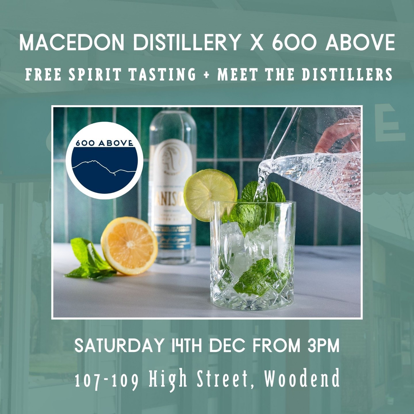 It’s almost time! This Saturday, December 14th, we’ll be teaming up with @600above for a tasting pop-up event. Swing by the bar from 3pm for a complimentary tasting—an opportunity to sample our spirits and hear the story behind our local distillery.
We can’t wait to meet some new faces, share a drink, and enjoy the afternoon together. Don’t miss it!
.
.
.
.
.
#macedondistillery #anison #daylesfordmacedonranges #daylesfordmacedonlife #macedonranges #macedonrangesfoodies #melbournefoodies #macedon #romsey #lancefield #melbournebartender #melbournecocktails