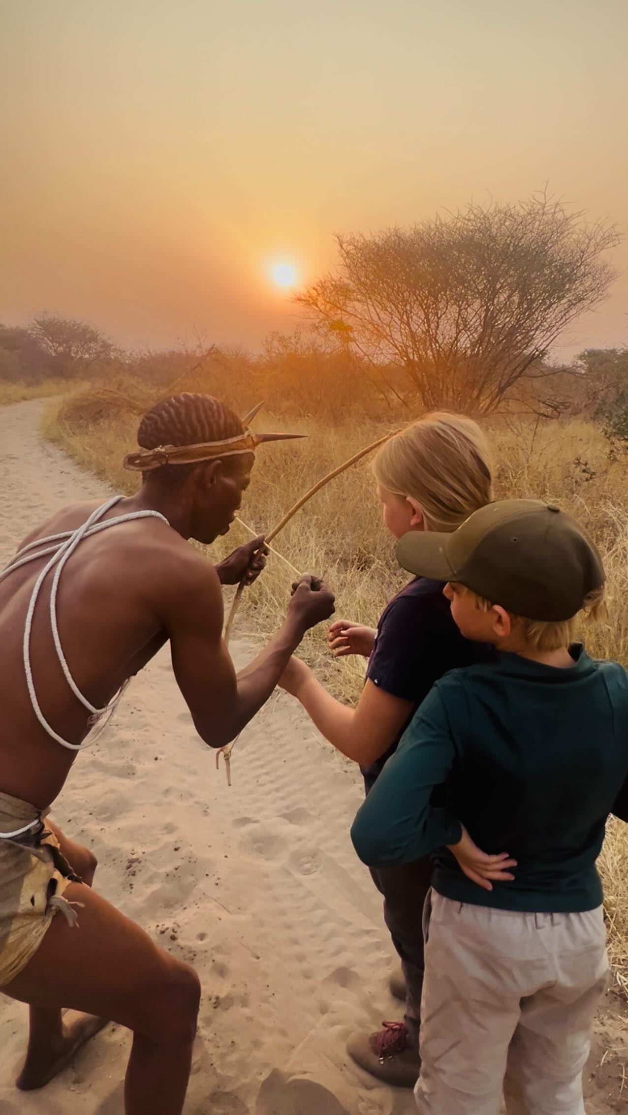 Amidst the winter here in the Italian Alps, I was flipping through photos, finding sunshine and warmth in memories of Africa.
Africa is very dear to my heart, but today these memories made me reflect on something deeper - the essence of real education.
Children don’t only need schooling. They also need exposure to the real world.
To different people. Different ways of living. Different wisdom.
Because before children learn facts, they learn by watching and observing how humans move through life.
They learn patience from elders.
Respect from quiet observation.
Presence from simply being allowed to witness.
They come into this world naturally curious, open, and willing to learn through experience.
Our role is not to shape that, but to protect it.
Even though I’m sharing an encounter with the San People of the Kalahari, this kind of learning doesn’t require a trip across the world. It lives much closer than we think…
Everyday ways children can experience the world:
• Joining a local forest school or nature club where they learn through seasons, mud, trees, and weather
• Visiting a community garden and learning how food grows alongside others
• Spending time with grandparents or elderly neighbours and hearing their stories
• Helping at a local food bank or charity collection day
• Taking part in community clean-ups or park care days
• Going to local markets and talking to the people who grow, make, and sell things
• Attending cultural festivals, fairs, or local celebrations
• Watching adults volunteer, organise events, or support others
• Visiting farms, stables, or wildlife centres and learning respect for animals
• Being included in real adult conversations instead of always being entertained separately
Let them witness life and they will keep the curiosity, empathy, and wisdom they were born with.