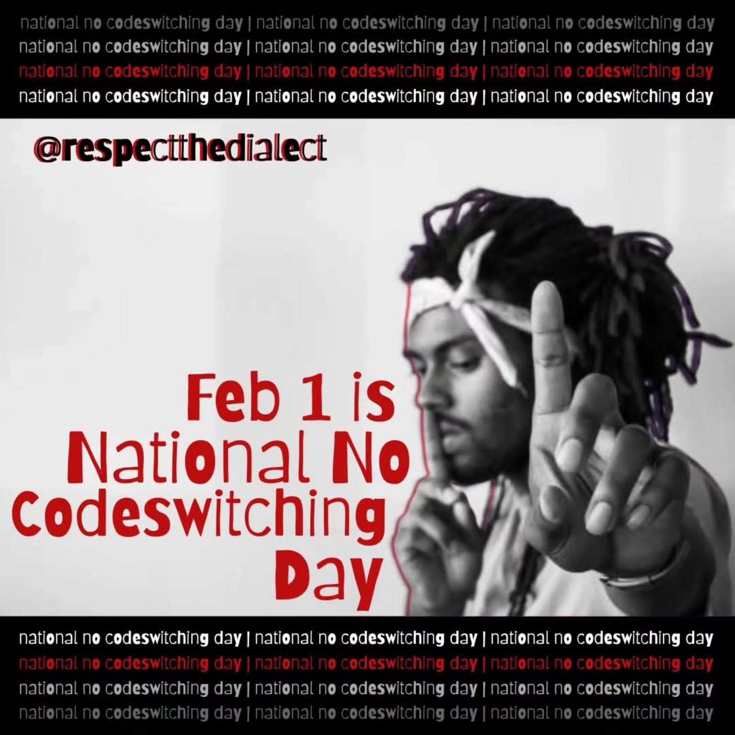And we not translating til we get good n ready — figure it out like you do when you capitalize on our language.
#imlovinit #staywoke #NationalNoCodeswitchingDay #respectthedialect #theculturewespeak LinguisticJustice LanguageMatters beyourself EquityInEducation immadome