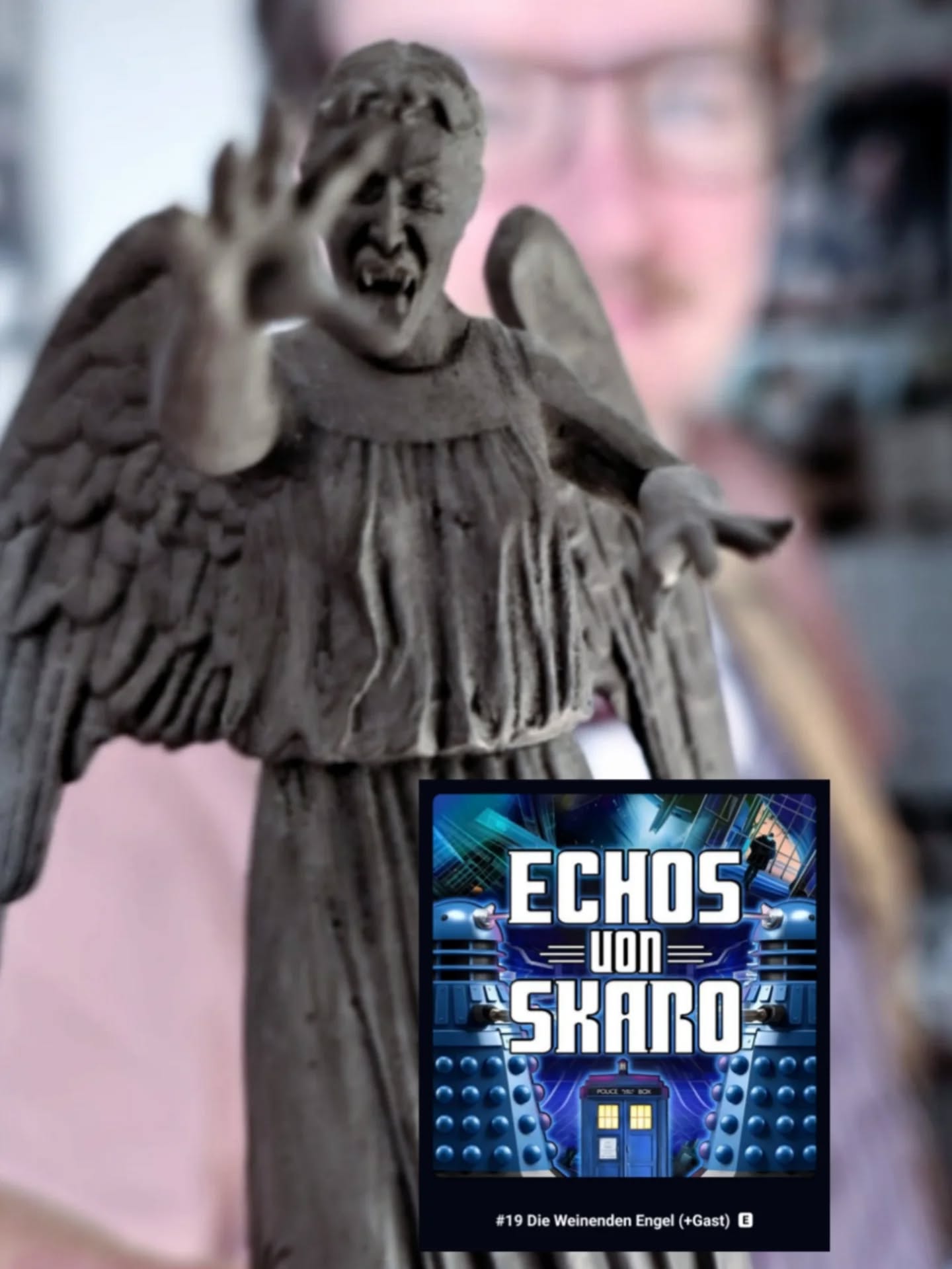 Ich war mal wieder Gast beim Doctor Who Podcast "Echos von Skaro", diesmal geht es um DIE Doctor Who Folge schlechthin: "Blink"! Was für eine tolle Folge, auch für Nicht-Doctor-Who-Fans!
Hört gerne mal rein danke! Und nehmt euch in acht vor den Engeln! Don't blink!!!
Anhören auf Spotify, Podcastaddict oder auf der Homepage der Echos
Link in Bio