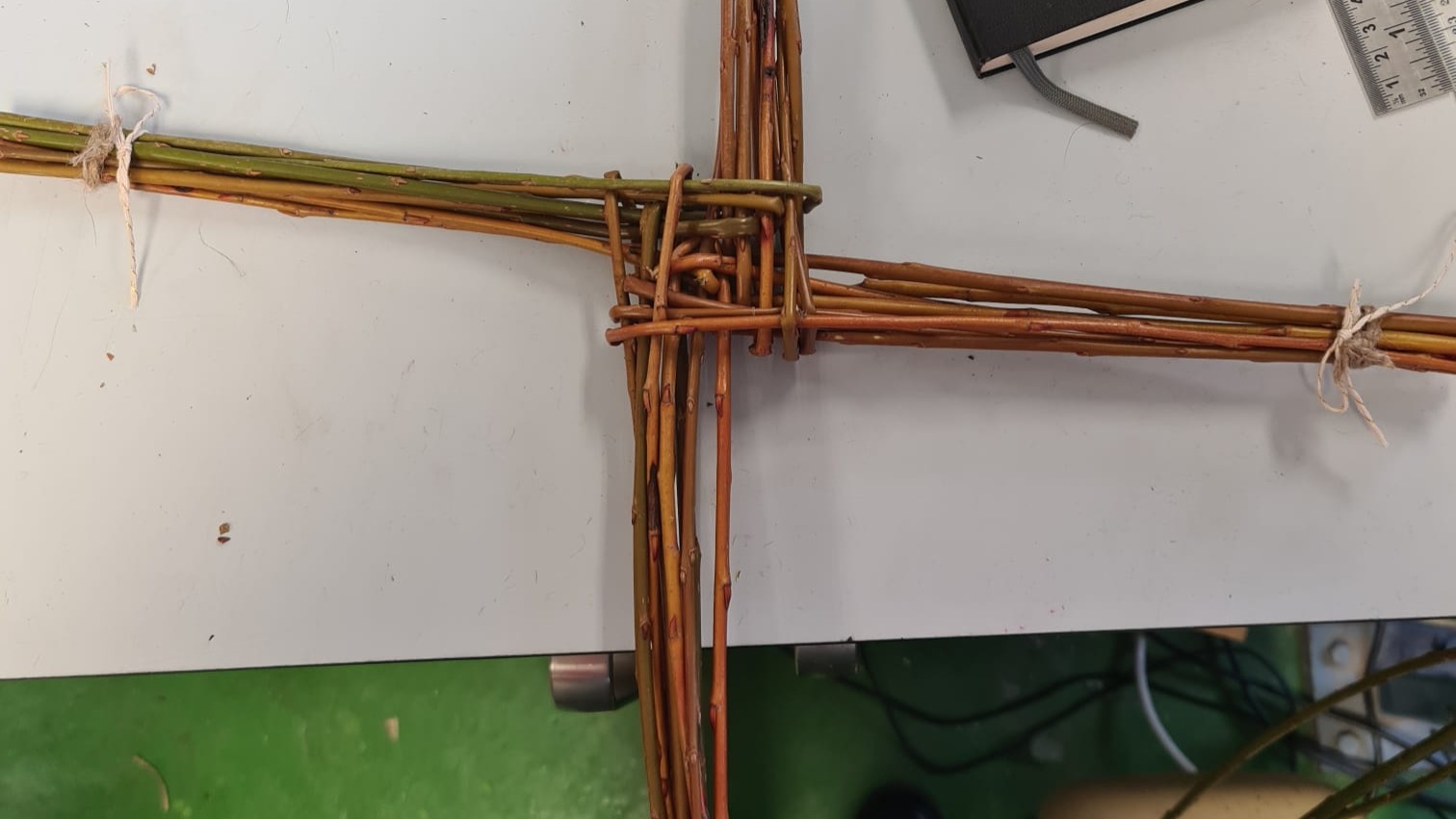 Coastwatchers celebrated World Wetlands Day and St. Brigid’s Day.
Here is the event organised by Owen and Patrick in TCD and a look at Elise's willow cross - Wexford willow, crafted in Dublin by our new french intern.
Instead of rushes they used willow. Willow comes in different colours and has so many uses including keeping river banks together with their roots and cleaning water. They thrive all across Ireland’s rivers, lakes, and wetlands.