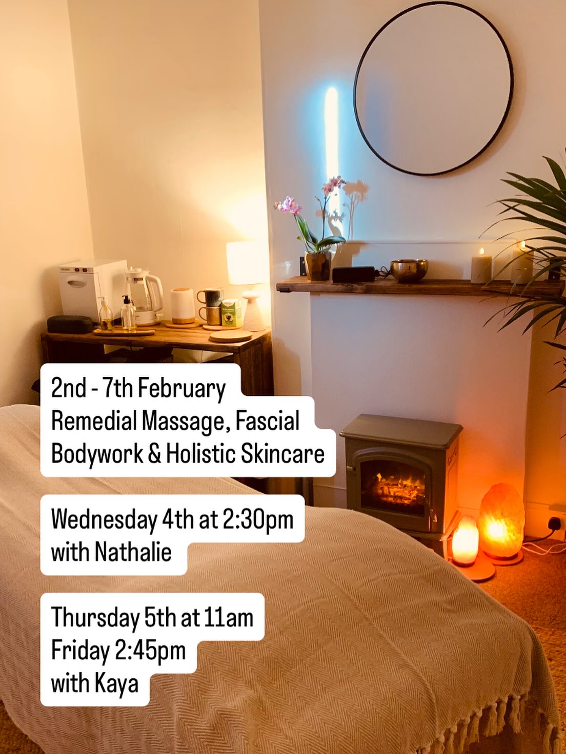 We have a few appointments available this week for restorative massage and bodywork treatments with Kaya and Nathalie.
Restorative massage is our umbrella term for our multidisciplinary training which includes:
Swedish Massage
Remedial Massage
Sports Massage
Myofascial Bodywork
Hot Stone & Aromatherapy Massage
Maternity & Oncology Support treatments
Email info@essential-therapies.co.uk to book