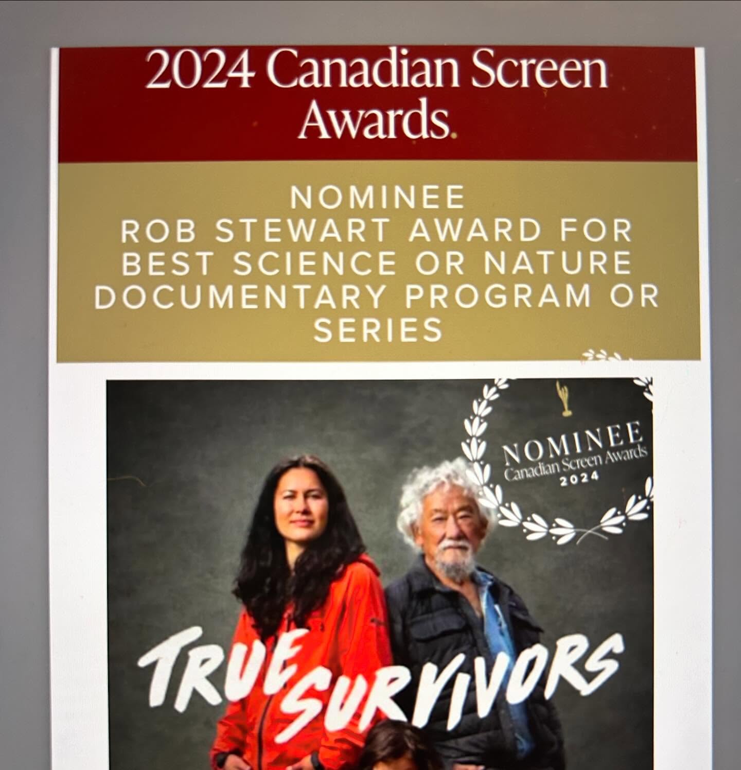 🌟 Exciting News Alert! 🌟 We’re thrilled to announce that “True Survivors” has been nominated for a prestigious Canadian Screen Award (CSA)! 🎉🎬 This wouldn’t have been possible without the talent of our amazing team and the support of CBC especially Sue Dando and Lesley Birchard. Huge shoutout to Director @riomitch, Host and Writer Sarika Cullis-Suzuki, Composer @jonathankawchuk Cinematographer and editor Danny Cox Executive Producer @niobethompson and @petesakes @deepaaaar @itsryanwilkes @elementalpost @carlaungerphotography @handfuloffilms and everyone on the crew who made this project a success! 🙌👏 Let’s celebrate this achievement and get out the votes for the award! 🥳 #TrueSurvivors #CSA #TeamWork #documentaryfilm #yyjarts 🎥✨