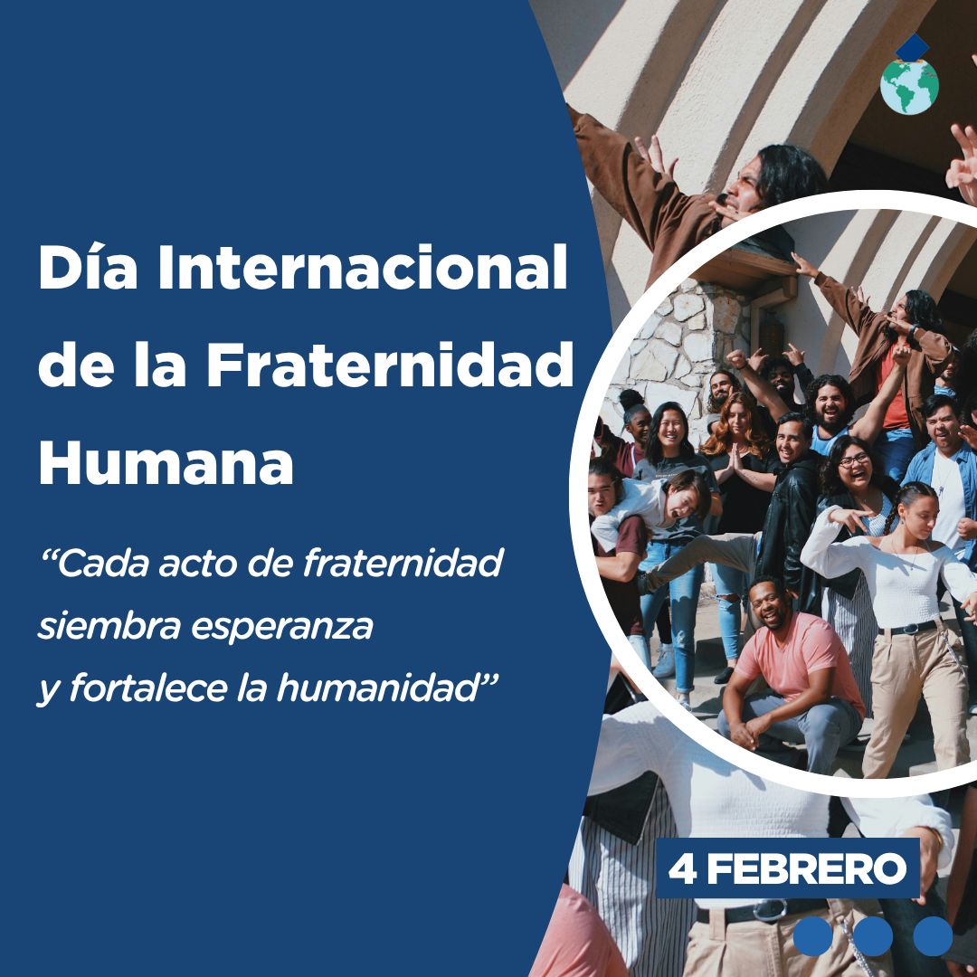 🌍🤝 Hoy celebramos la fraternidad humana
Cada gesto de fraternidad siembra esperanza, construye puentes y transforma nuestra humanidad compartida. 💛✨
Unidos en respeto y solidaridad, hacemos del mundo un lugar más humano.
#FraternidadHumana #Unidad #Solidaridad #Paz #Esperanza #DíaInternacional #DemocraciaGlobal #ONG