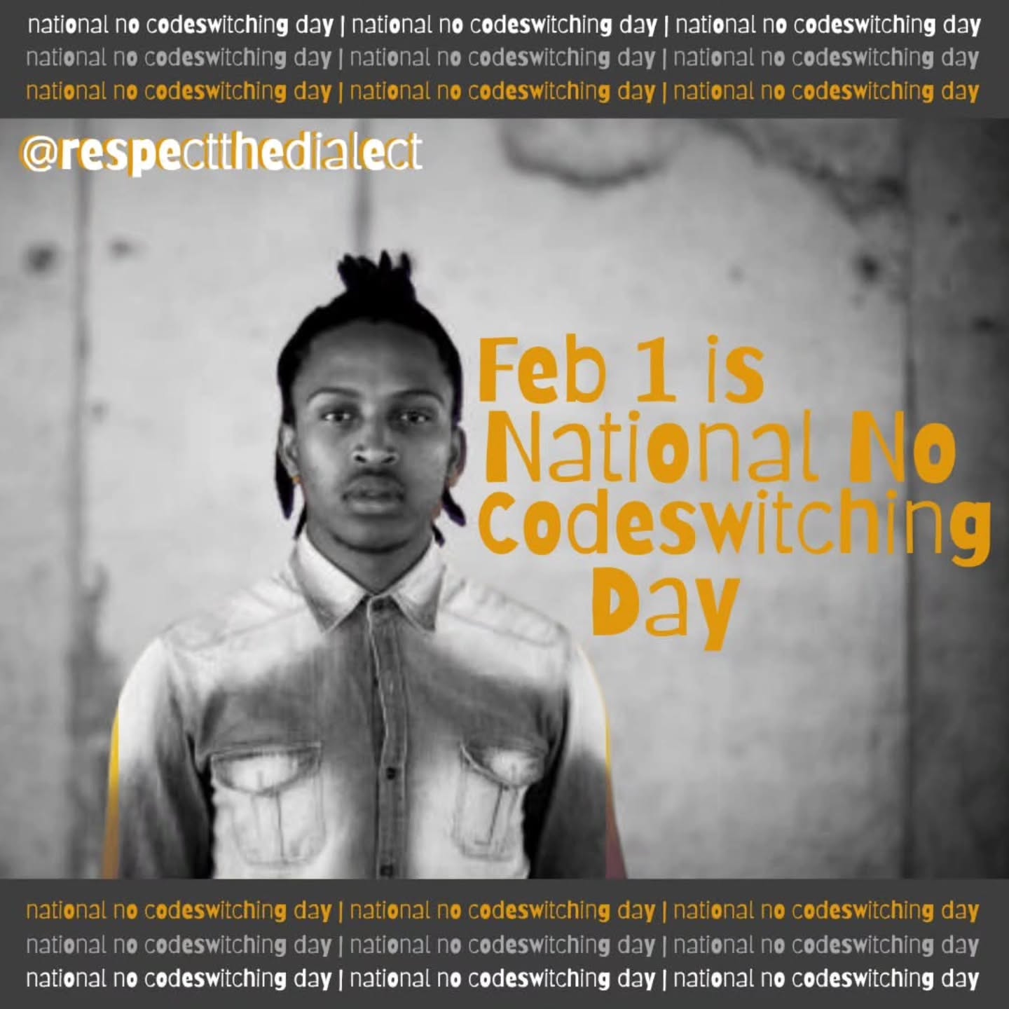 If your comfort requires me to switch how I speak…dress...move...live...that’s a you-problem, playa.
#nationalnocodeswitchingday #respectthedialect #theculturewespeak #linguisticjustice #languagematters beyourself equityineducation immadome
