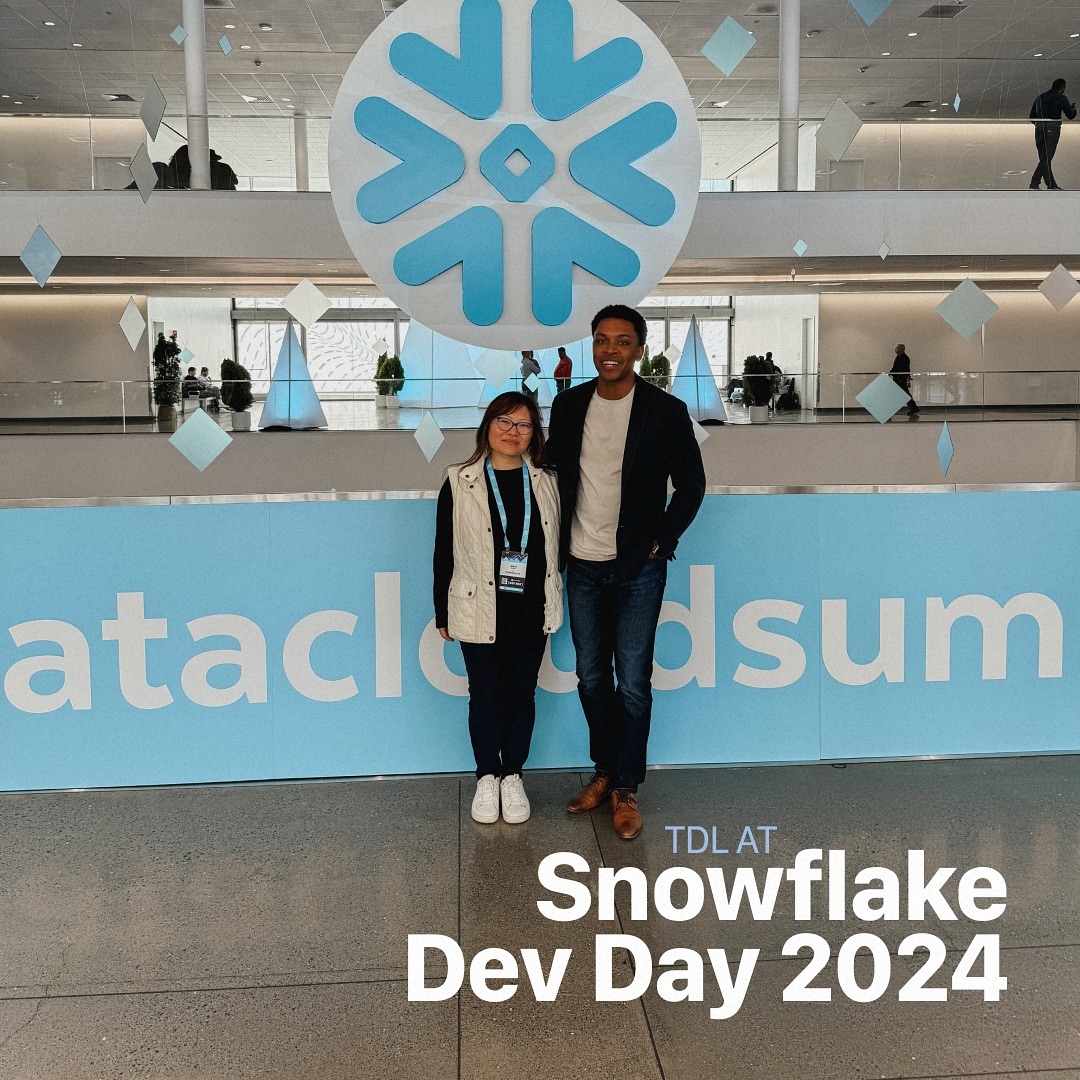 Our tech leaders had a great time at Snowflake Dev Day!❄️
They experienced demos of the latest AI and ML tech, heard from other industry experts, and more.
See you next time, San Francisco!👋
.
Image: Jenya Edelberg, CTO | Mic Johnson, Data Lead
#DevDay #Snowflake #AI
