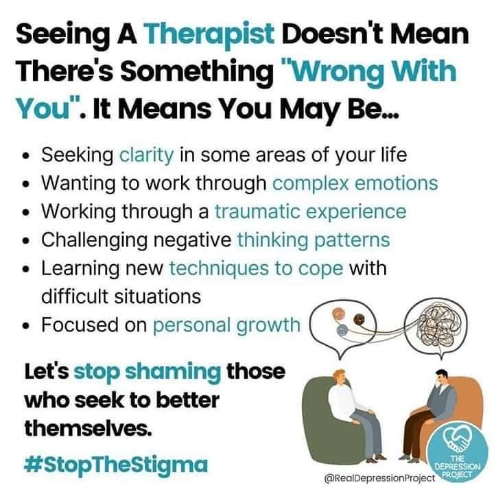 It's been a long time instagram! My hope is that everyone is keeping on during a seemingly never-ending time of uncertainty.
I wanted to take the time to place this beautiful reminder here, as curated by @realdepressionproject. While therapy can feel stigmatizing, there are a multitude of reasons why folx can benefit from therapy, as is mentioned in the photo. There is no shame in seeking support and community, nor is there shame in welcoming a second set of eyes to mull over a situation. Celebrate your endeavor to continue your growth š±
Keep growing y'all, because we never really stop ā¤
#thrivingrootsbycwhite #mentalhealth #wellness #selfcare #anxiety #depression #trauma #community #communitybuilding #counselling #therapy #lifecoach #life #growth #relationships #blacktherapists #blackcounsellor #mentalhealthforall #healthandwellbeing #healthforall #blackmentalhealth #healthiswealth #racialized #racialtrauma #bipoc #racializedmentalhealth #socialwork #toronto #ontario #instagram