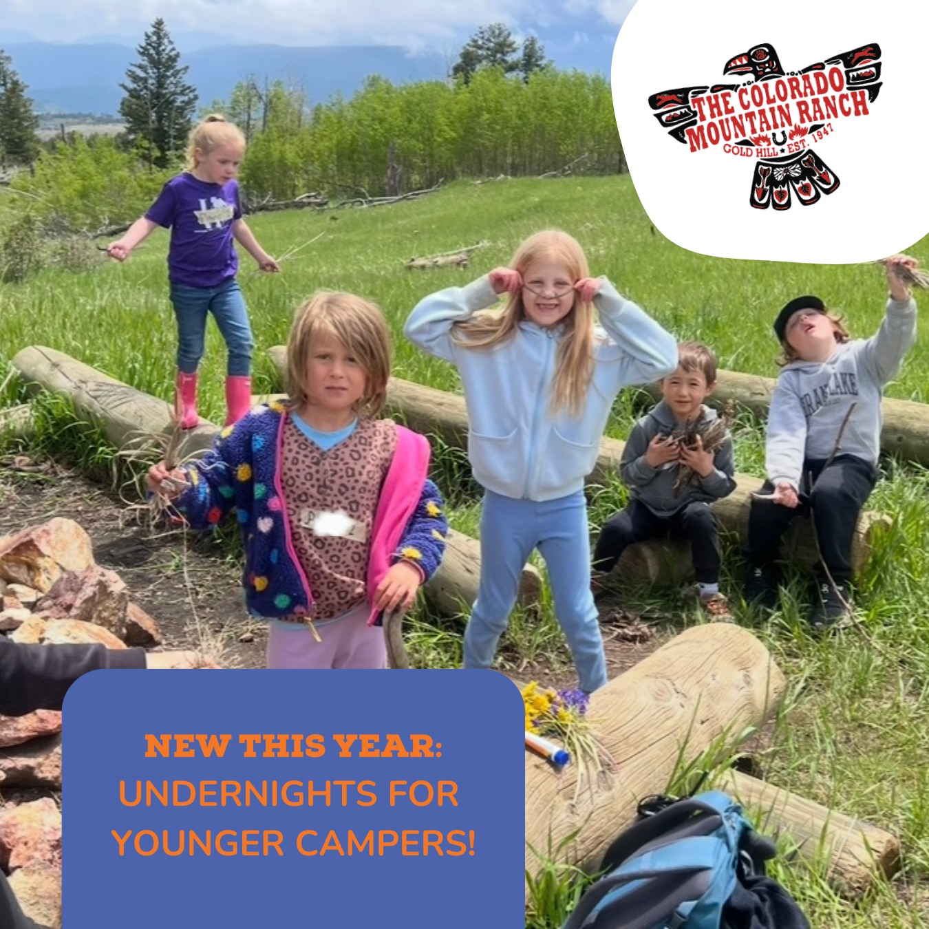 NEW THIS YEAR: Undernights at CMR
Younger campers can now take part in the legendary Thursday Overnight fun, without spending the night away from home. This experience gives younger campers the chance to “stay late” at camp without the apprehension of an overnight stay, while also offering parents and families a fun evening out.
Learn more on our website!
.
.
.
#colorado #coloradosummercamp #summerdaycamp #horsecamp #kidscamp #outsidekids #bouldercolorado