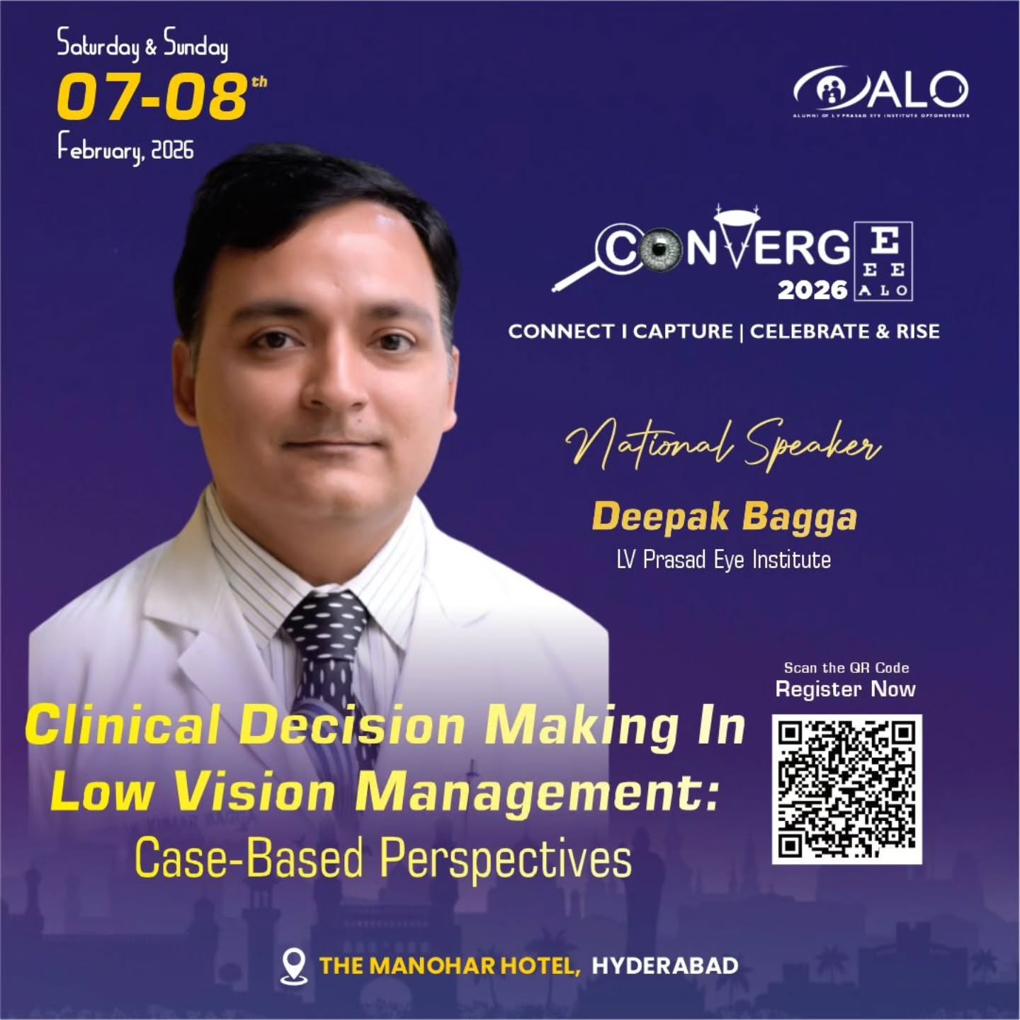 Exclusive session at Converge2026 on "Clinical Decision making in Low Vision Management: Case - Based Perspective"
🗓️ 7 & 8 February 2026
📍The Manohar Hotel, Hyderabad
Register Now: https://pages.razorpay.com/Converge2026.earlybird