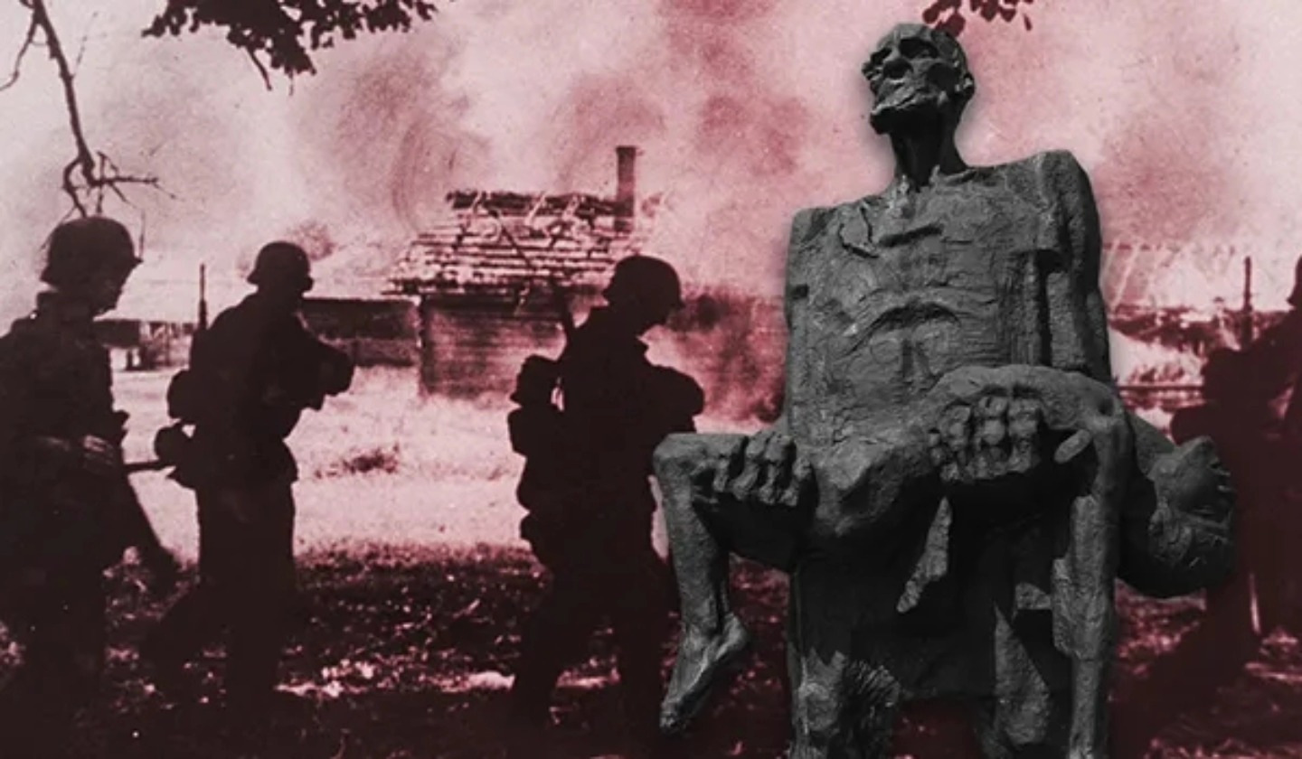 March 22, 1943, the Belarusian village of Khatyn is burned down by SS-Sonderkommando Dirlewanger and Schutzmannschaft Battalion 118. The biggest village in Byelorussia was destroyed by the Nazis and collaborators. They would massacre 600 villages in their short time in Byelorussia during the war. Belarus experienced more death and suffering in just a couple years than any other country in the war.
To learn more about it and Belarus during the war, there is a book "Khatyn" by Ales Adamovich which describes the horrors he witnessed as a teenager fighting the Nazis, there is also a movie from 80s called "Come and See" most realistic adaptation of what the nazis and their collaborators did in Belarus. Hope to visit in the near future.
.
.
#history #Belarus #WWII