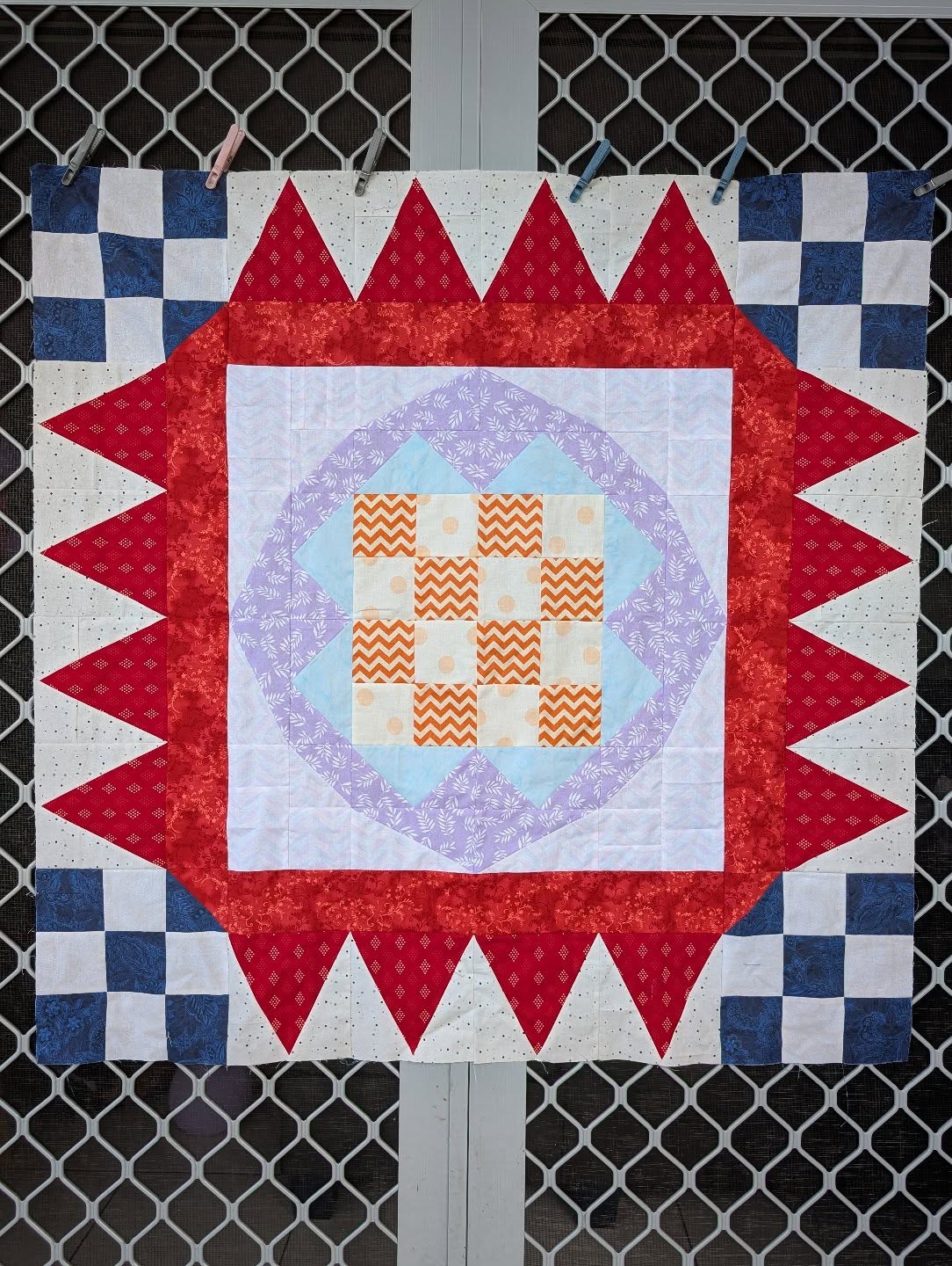 First Look 👀 Behind the scenes, I have been working on the pattern for this gorgeous new quilt. Meet *Starlight Courtyard* Here is a sneak preview. Inspired by palaces and royal spaces in India with internal courtyards/gardens of open spaces. For my version, I chose a light background with bright colours to emphasise the richness of colour in these royal spaces.
For the past few weeks I have been super blessed to see different versions of this quilt from those who have been busy testing this pattern - each one is stunning!
This is such a fun pattern, AND it is a great pattern to work on lots of different quilt blocks - a skill builder that looks so beautiful in the end? Amazing! 🙌🏾🫶🏾 Can't wait to share more photos and more about this pattern.
Pictured here is the mini version of the quilt, but in a larger size. Pattern releasing next week!
.
.
.
#starlightcourtyardquilt #newquiltpatterncomingsoon #youngandmillennialquilters