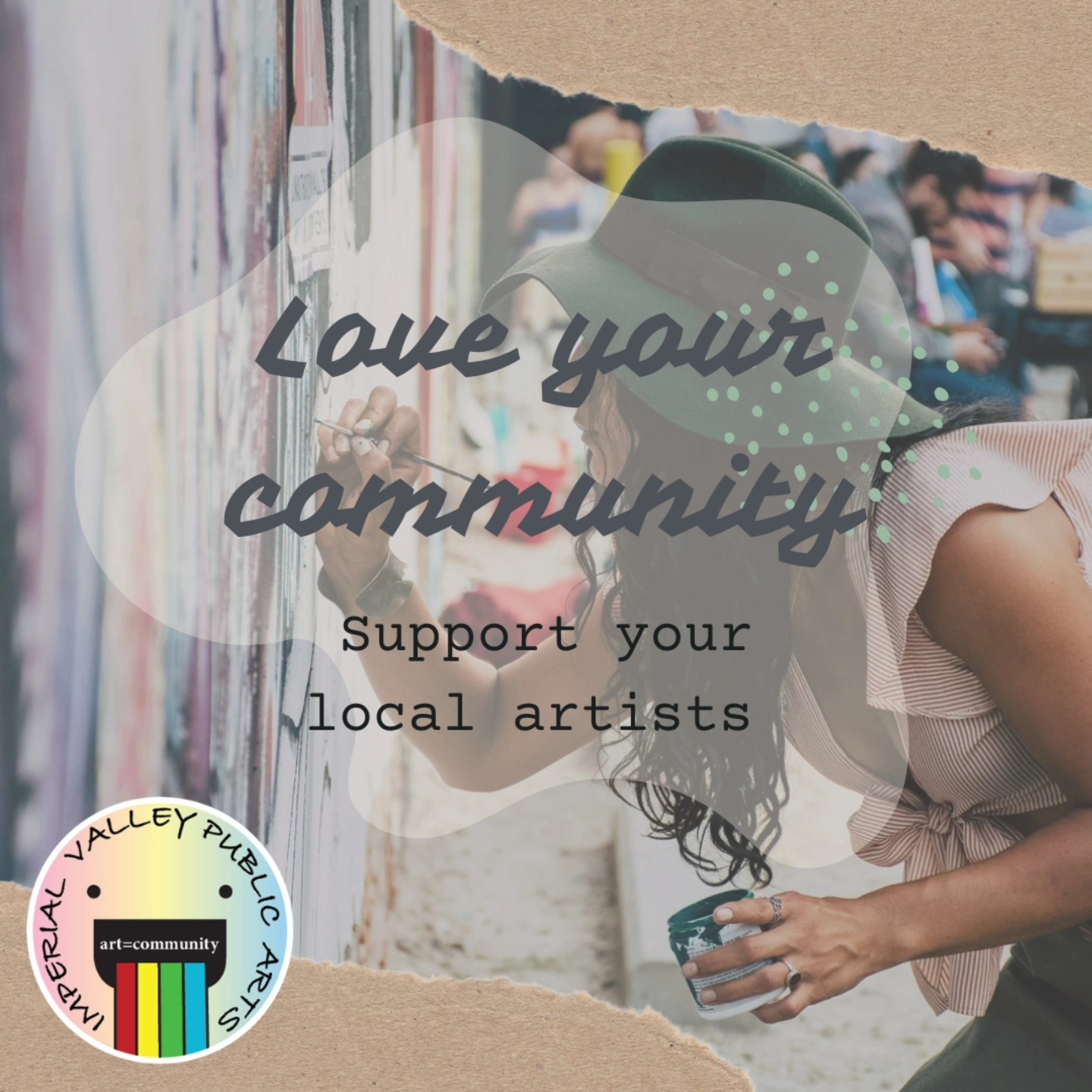 Help us paint a brighter future for the Imperial Valley! 🌟
Your donation will bring vibrant murals and public art to our community.
Every dollar makes a difference.
Join the movement today! See links in bio.
#ArtForChange #ImperialValleyMuralProject #PublicArt #MuralArt #SupportLocalArt #CommunityArt #ArtForGood #BeautifyImperialValley #MuralMovement #DonateForArt #ArtMatters #CreativeCommunity #InspireThroughArt #TransformTheValley #ArtisticImpact #SupportTheArts #CulturalBeautification #ArtLovers #GiveBackThroughArt #MakeADifference #ArtInspiration"