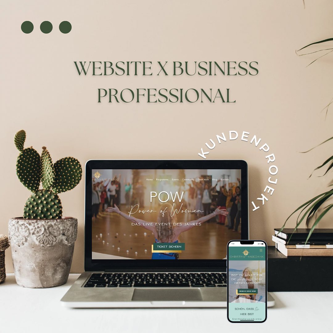 Ein Herzensprojekt meiner lieben Kundin @christine_habedank ❤️
Schau unbedingt mal bei ihr vorbei! Sie ist eine Inspiration für alle Powerfrauen & unterstützt dich auf dem Weg zu deiner inneren Stärke, Weiblichkeit & beruflichen Erfüllung.
Du wünschst dir auch eine individuelle & professionelle Website, die dich als Expertin positioniert?
Dann klicke den Link in meiner BIO und vereinbare noch heute dein unverbindliches Erstgespräch!
Ich freu mich auf dich! 🤩
#webdesign #webdesignerin #wixwebsite #wixwebsitedesign #website #websitedesign #selbständigkeit #webdesignwomen