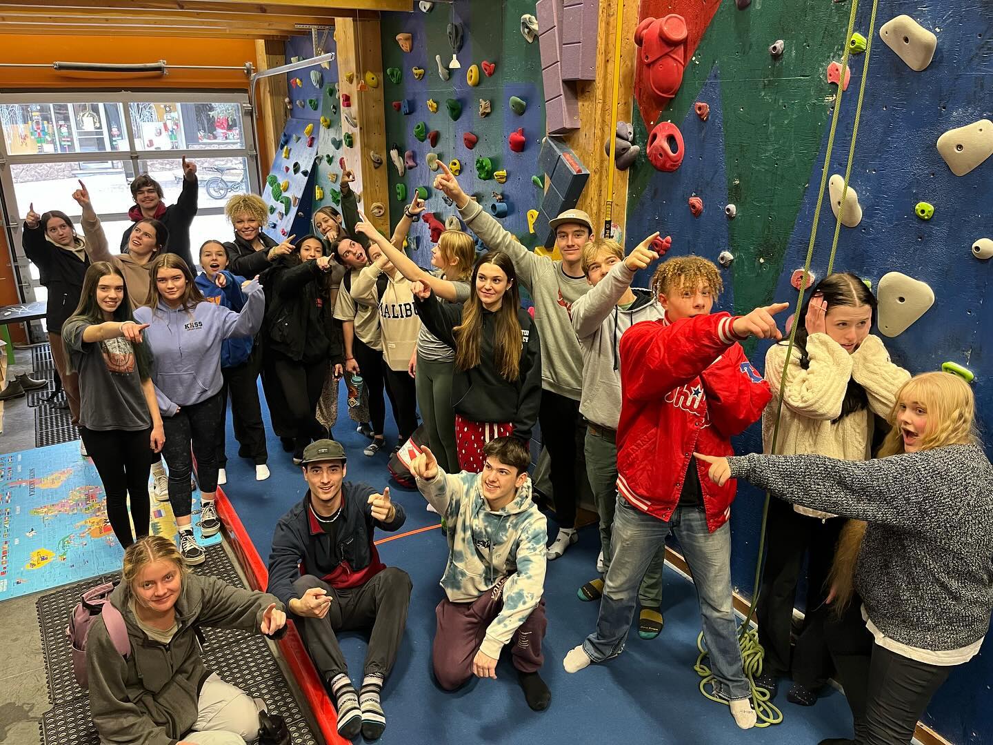 Fabulous group of YETI’s spent the weekend @spiritrockclimbingcenter building their climbing skills. #yetioutdoorprogram #yetination