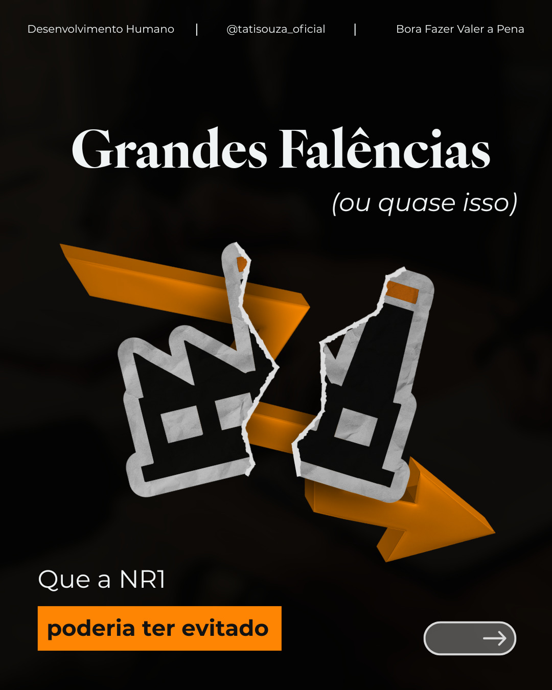 Grandes falências quase nunca começam no financeiro. Elas começam no humano.
Quando eu olho para histórias como Toys ‘R Us, Foxconn, Enron, BP, Kroger e General Motors, vejo um padrão que muita gente ainda insiste em ignorar.
Ambientes tóxicos. Pressão constante. Metas sem critério. Lideranças despreparadas. Negligência com a saúde mental.
Isso não quebra só pessoas.
Isso quebra culturas, reputações e negócios inteiros.
A NR-1 não é sobre burocracia.
É sobre consciência aplicada à gestão.
É sobre assumir que riscos psicossociais existem, impactam resultados e precisam ser gerenciados com método, responsabilidade e verdade.
Quando uma empresa não cuida do humano, ela não está sendo forte.
Ela está sendo negligente.
Cuidar do ambiente de trabalho não é discurso bonito.
É decisão estratégica.
É sobrevivência no médio e longo prazo.
A pergunta não é se a sua empresa pode ignorar isso.
A pergunta é quanto custa continuar fingindo que não vê.
Se você é liderança ou RH, a responsabilidade já está na mesa.
E a escolha também.
Você já parou para olhar com honestidade para o ambiente que está ajudando a sustentar hoje?
#desenvolvimentopessoal #autoconhecimento #borafazervalerapena #carreira #palestrante