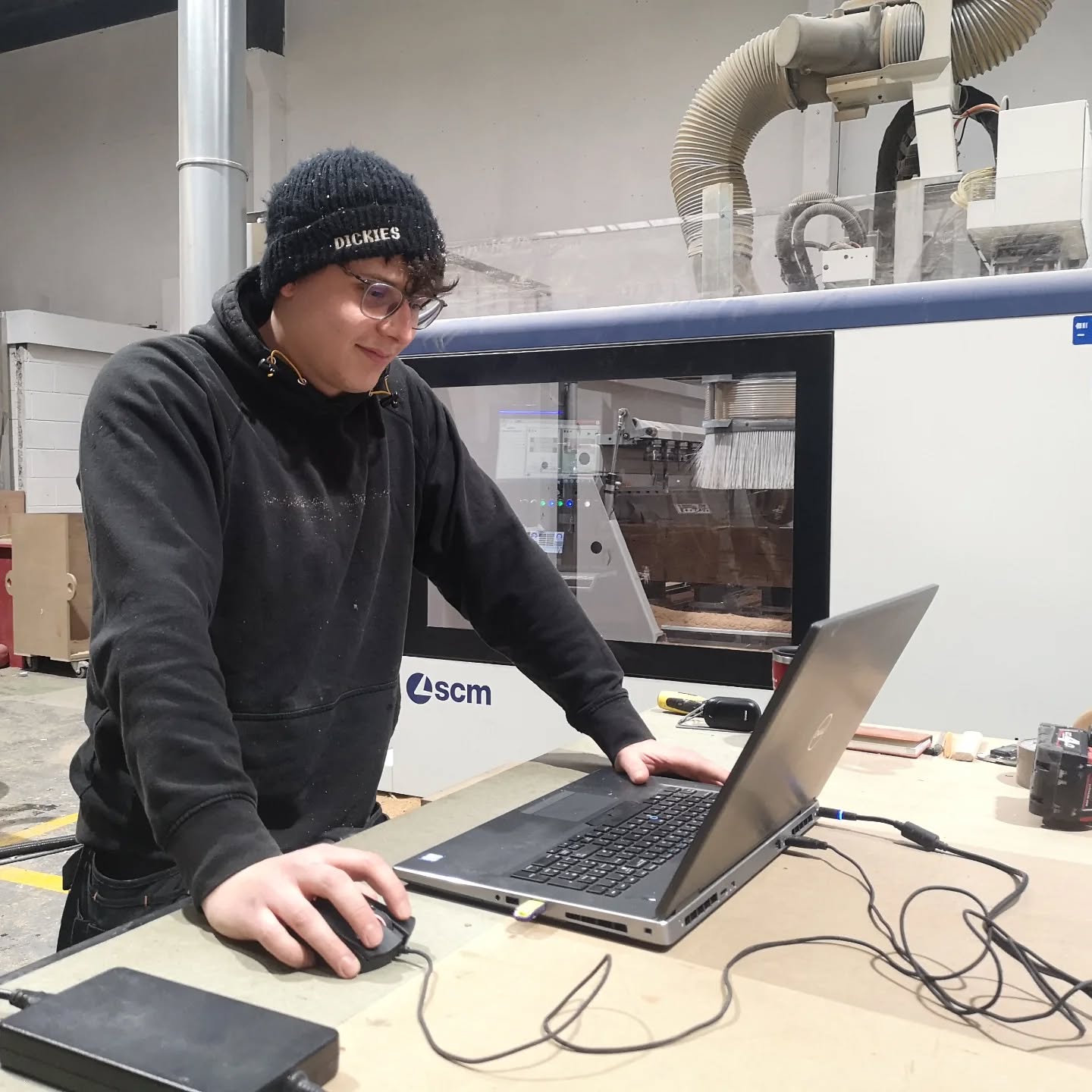 Meet Alex. Not only does he have an excellent name - he's also a fantastic 5 axis programmer that's been with us now for about 3 months!
Alex has experience running the same machine at his previous job so has hit the ground running. He's working primarily on wood projects in the workshop, mostly staircases at the moment.
We are very pleased 😊
#cncprogrammer