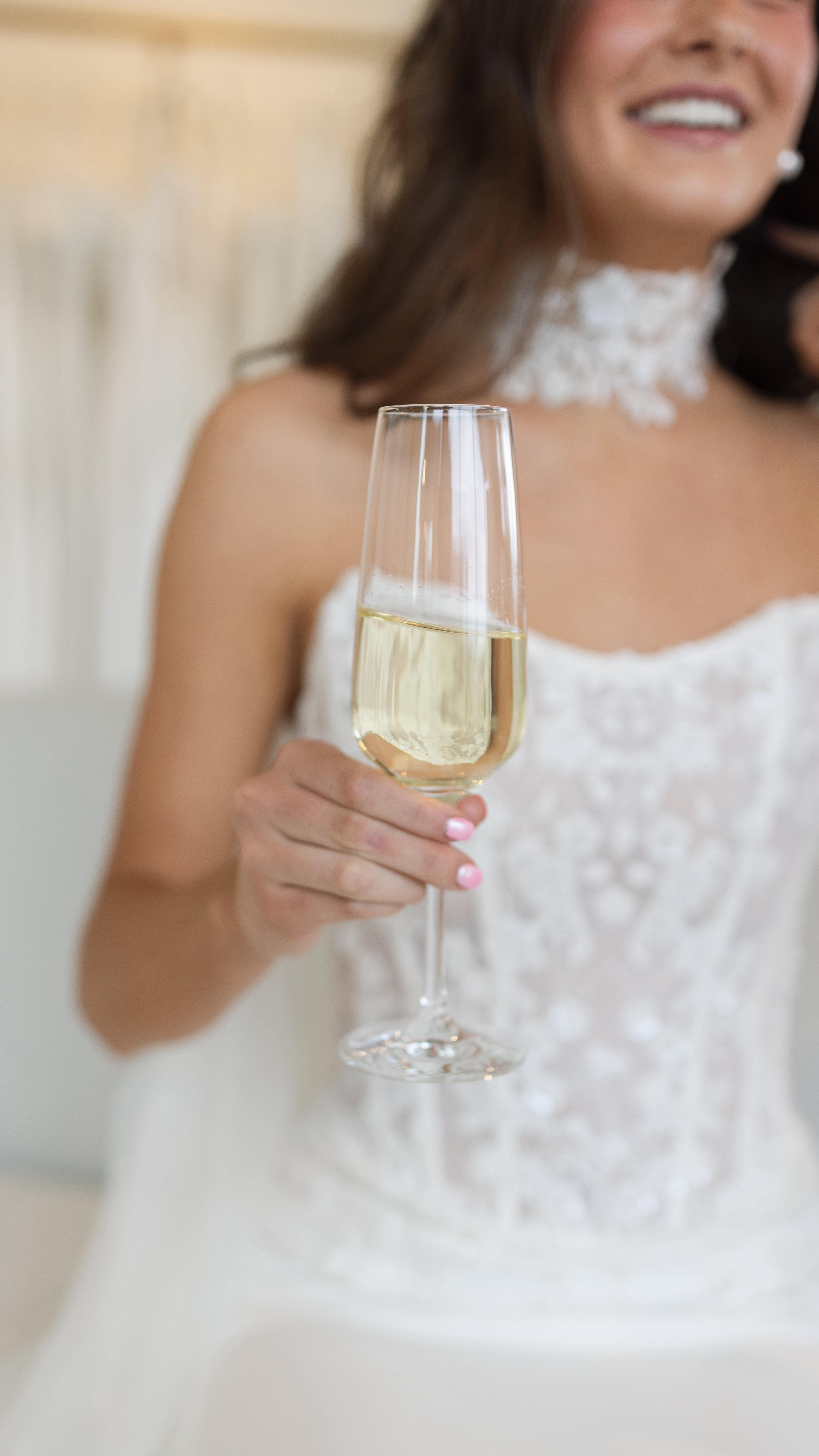 Soft curves, sharp style. The cat eye neckline is perfection.