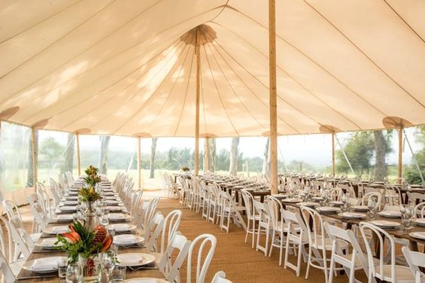 The high canopy of our Sperry Tents not only create a sense of grandeur, but also allow for better airflow which results in more comfortable guests. Winning!