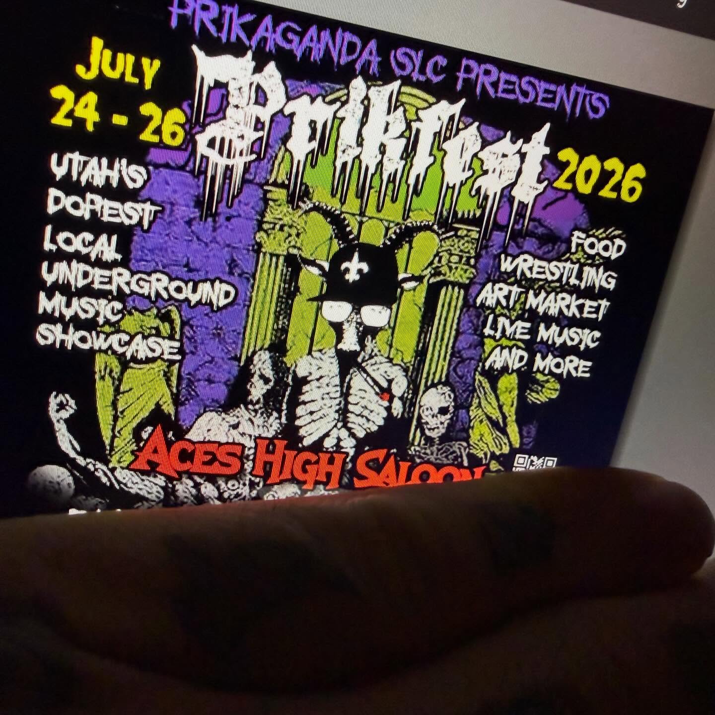 This is not the announcement. It’s a Prik tease 😁 Linup coming in a couple weeks-ish. 🤘🏻